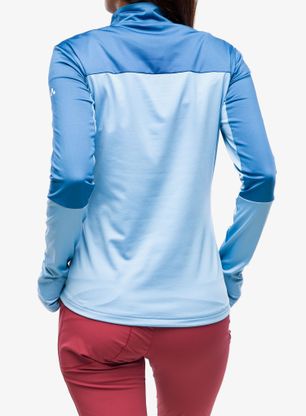 Ženski flis Vaude Livigno Halfzip II - pastel blue
