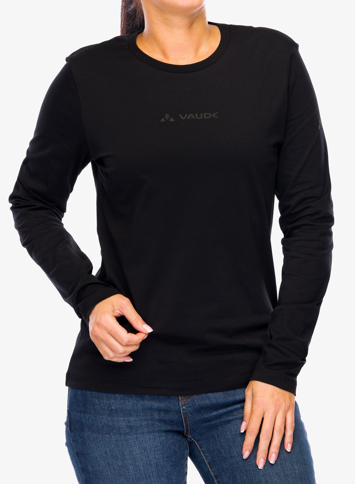 Ženski longsleeve Vaude Logo LS T-Shirt - black