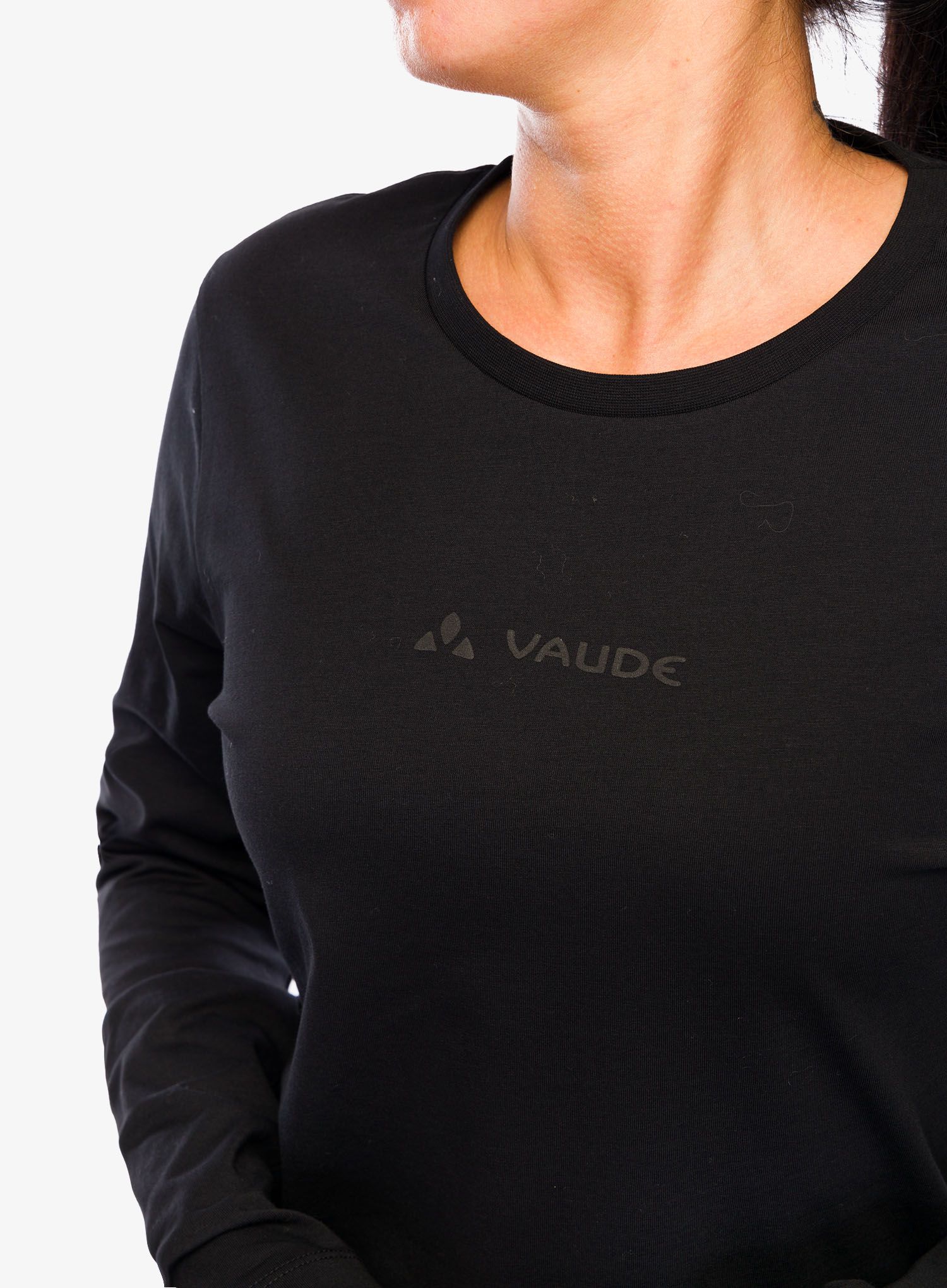 Ženski longsleeve Vaude Logo LS T-Shirt - black