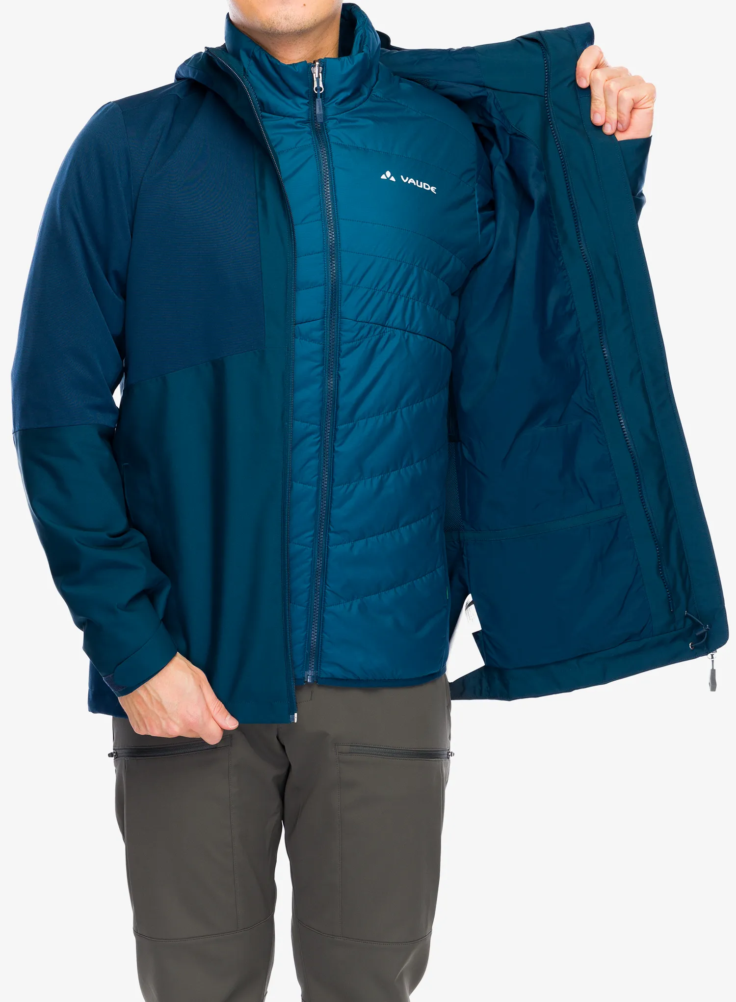 Jakna 3v1 Vaude Miskanti 3in1 Jacket II - dark sea uni