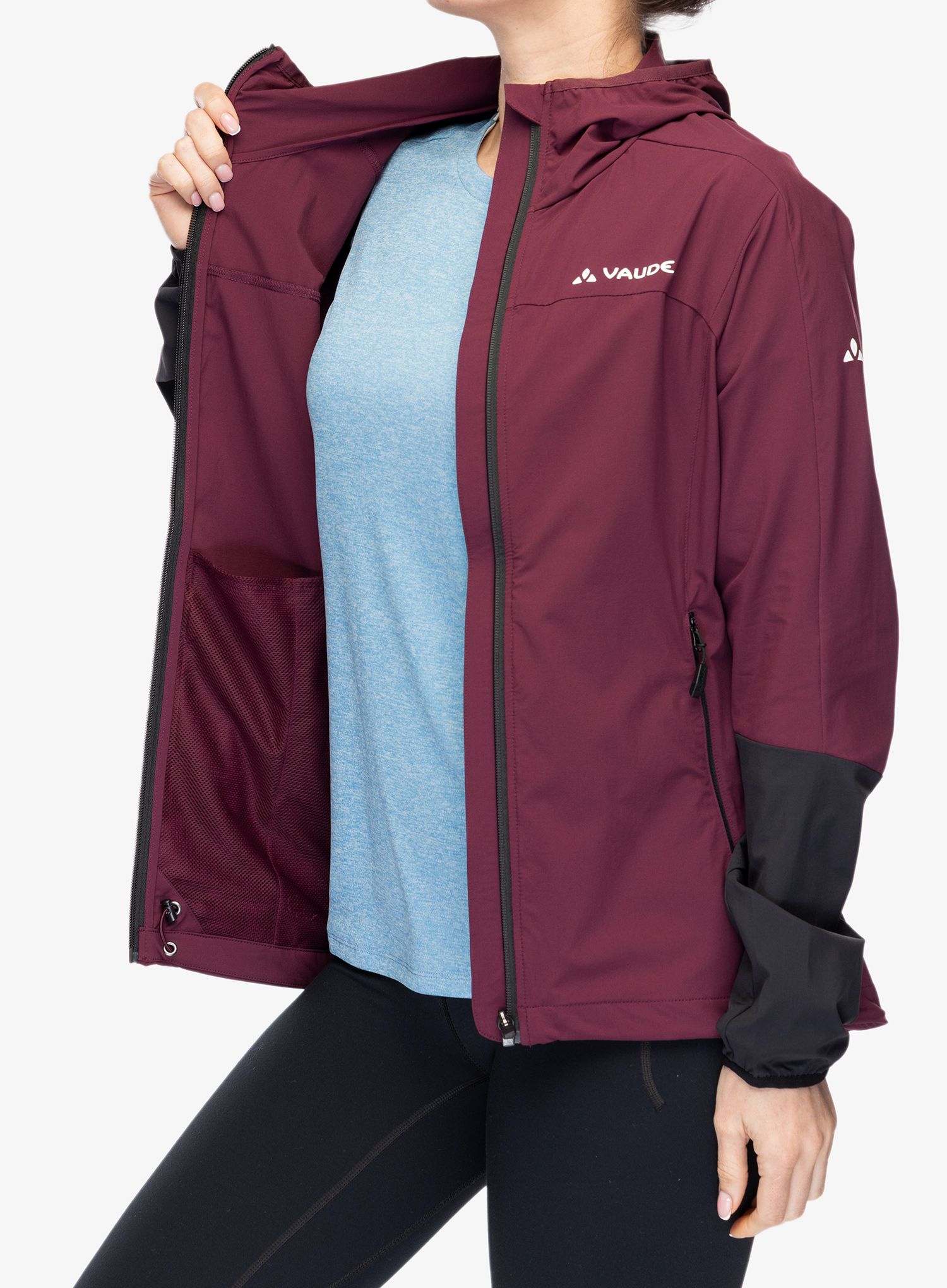Ženska softshell jakna Vaude Moab Jacket IV - cassis uni