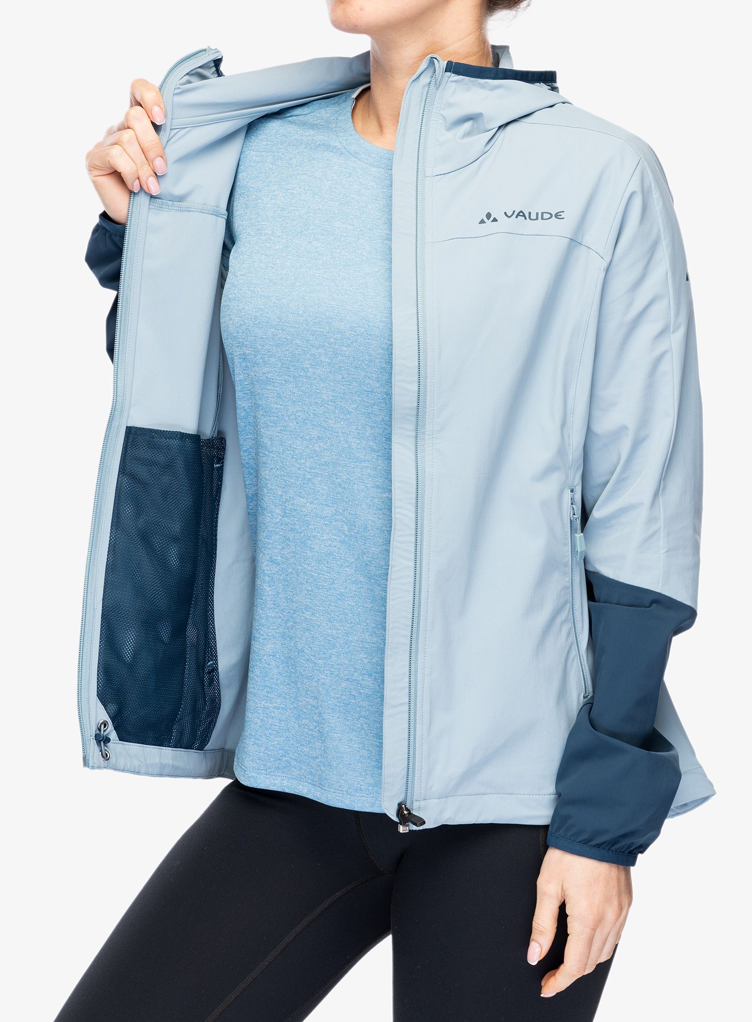 Ženska softshell jakna Vaude Moab Jacket IV - nordic blue