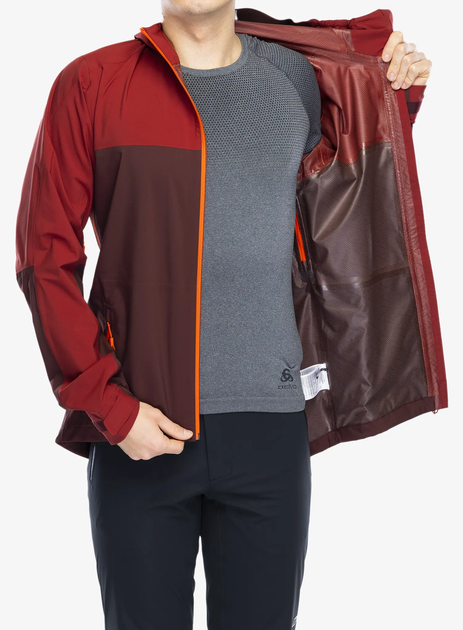 Nepremočljiva jakna Vaude Moab Rain Jacket - dark oak