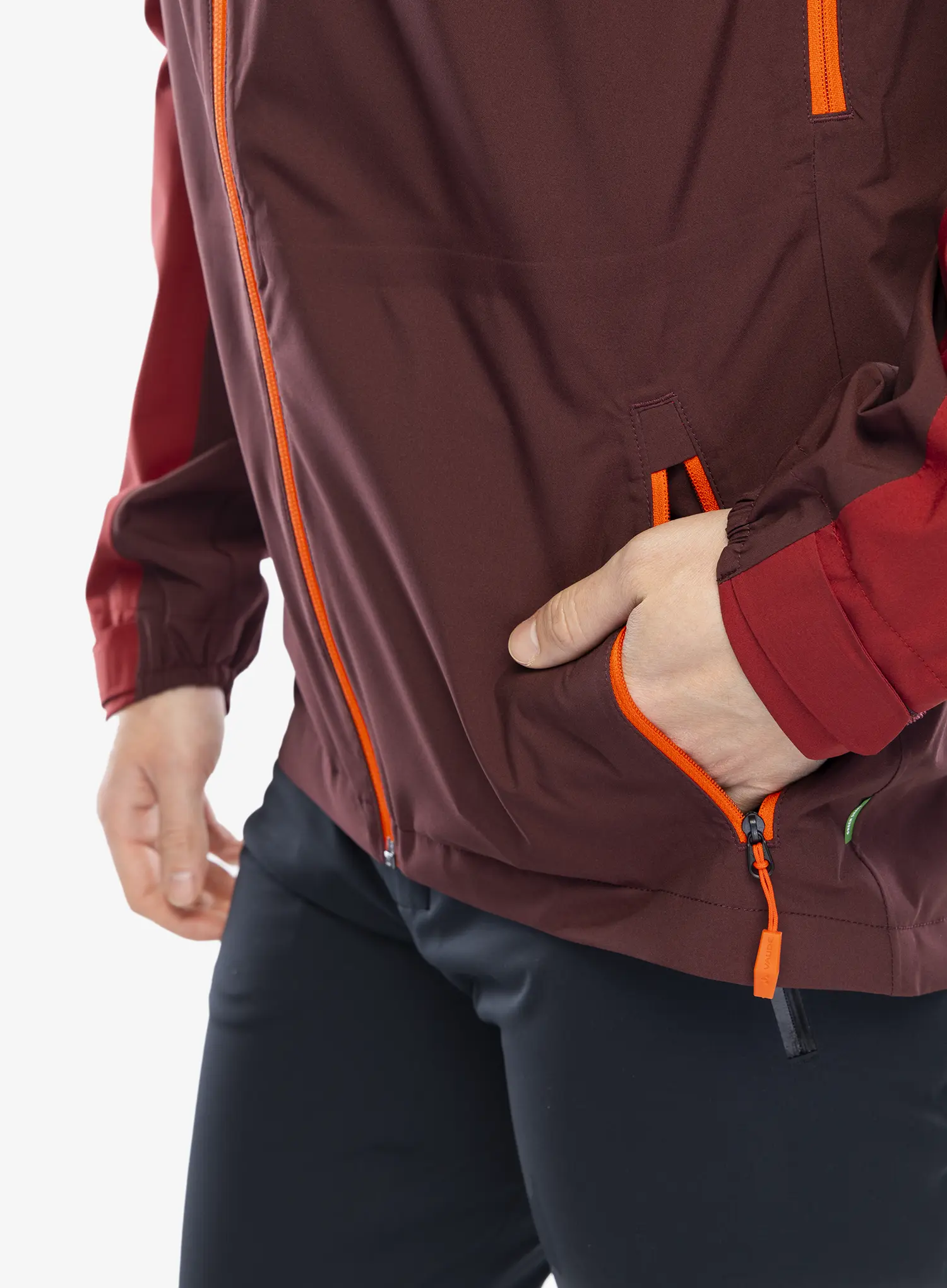 Nepremočljiva jakna Vaude Moab Rain Jacket - dark oak