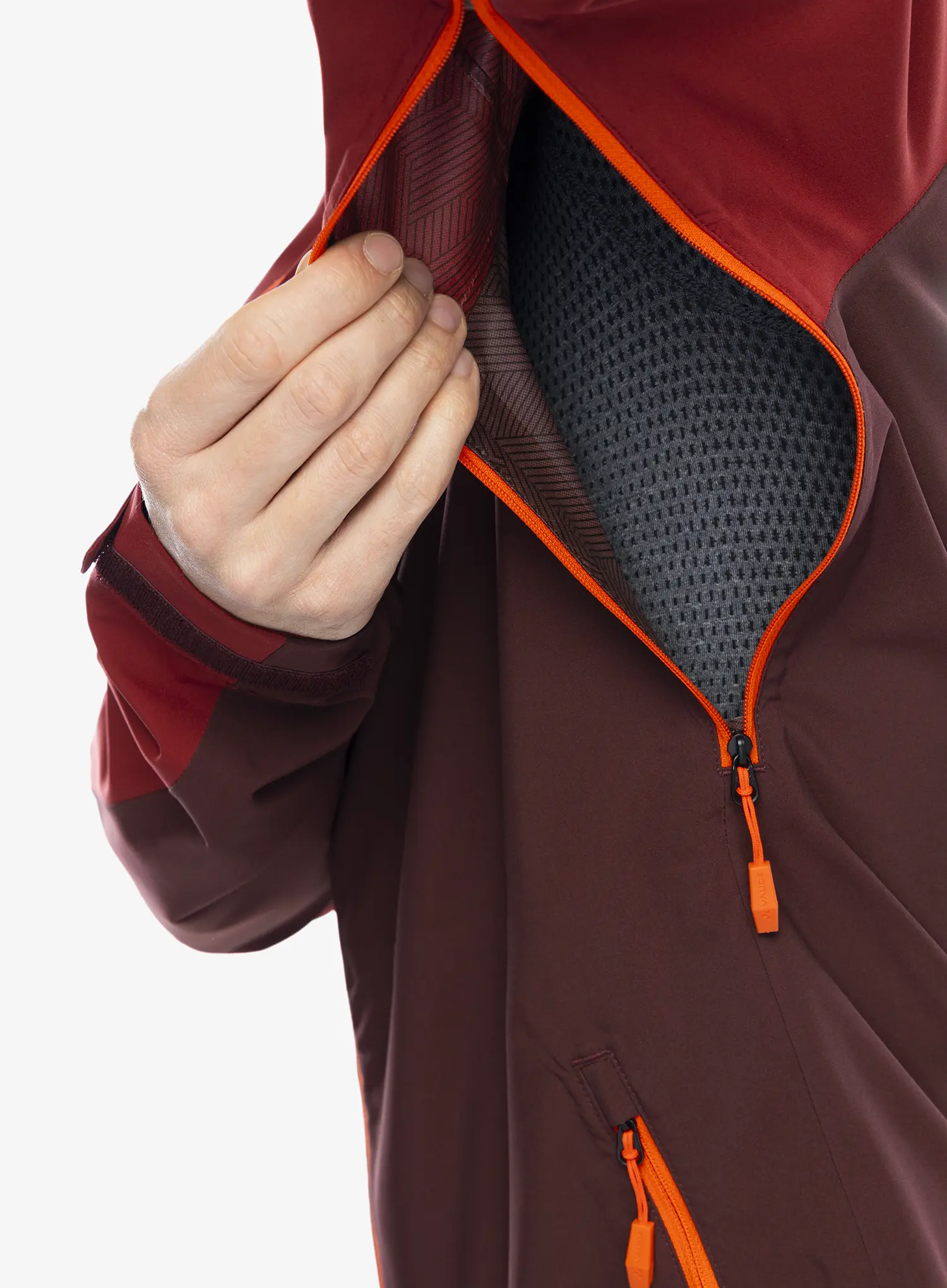 Nepremočljiva jakna Vaude Moab Rain Jacket - dark oak