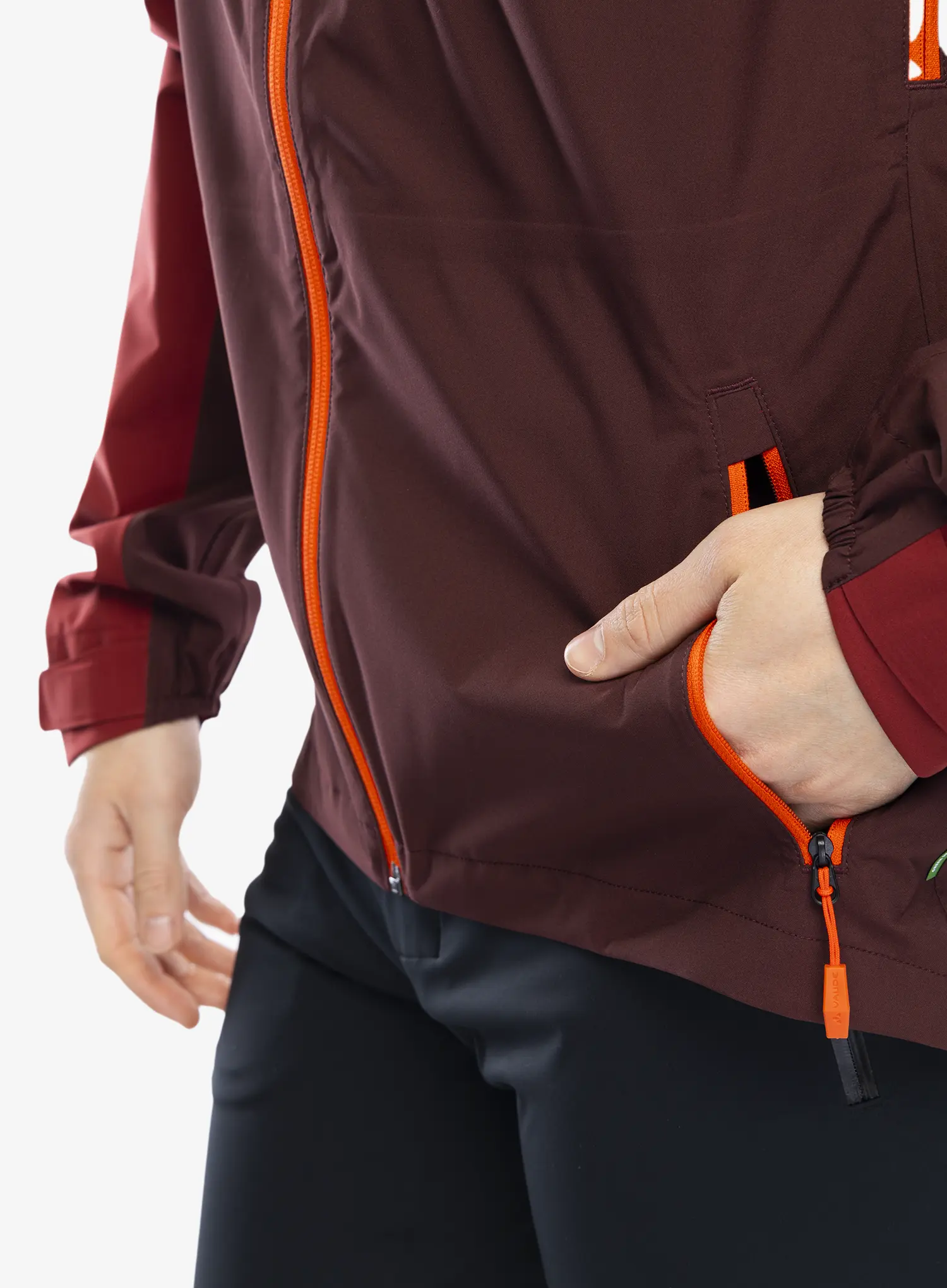 Nepremočljiva jakna Vaude Moab Rain Jacket - dark oak