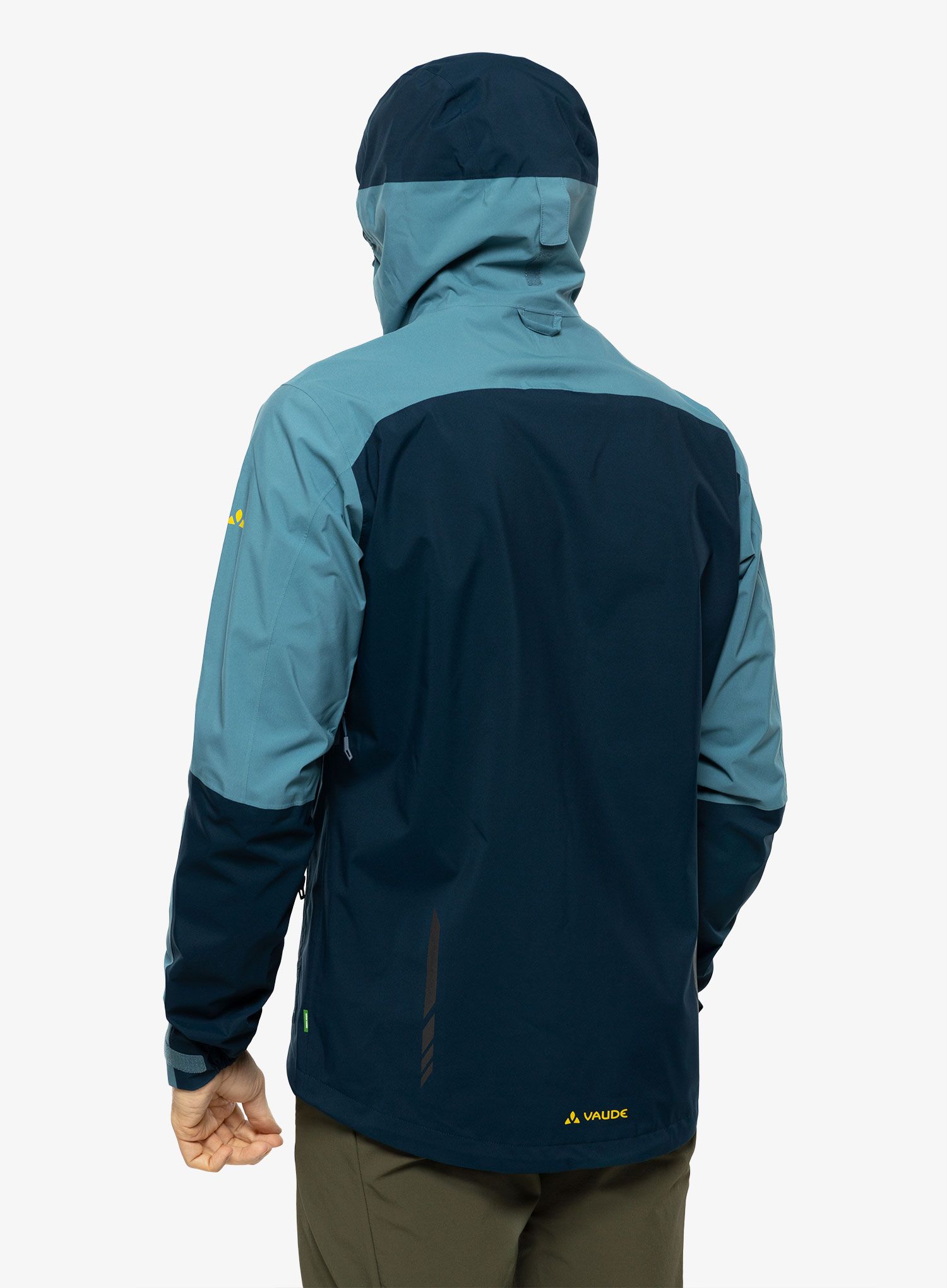 Nepremočljiva jakna Vaude Moab Rain Jacket - dark sea uni