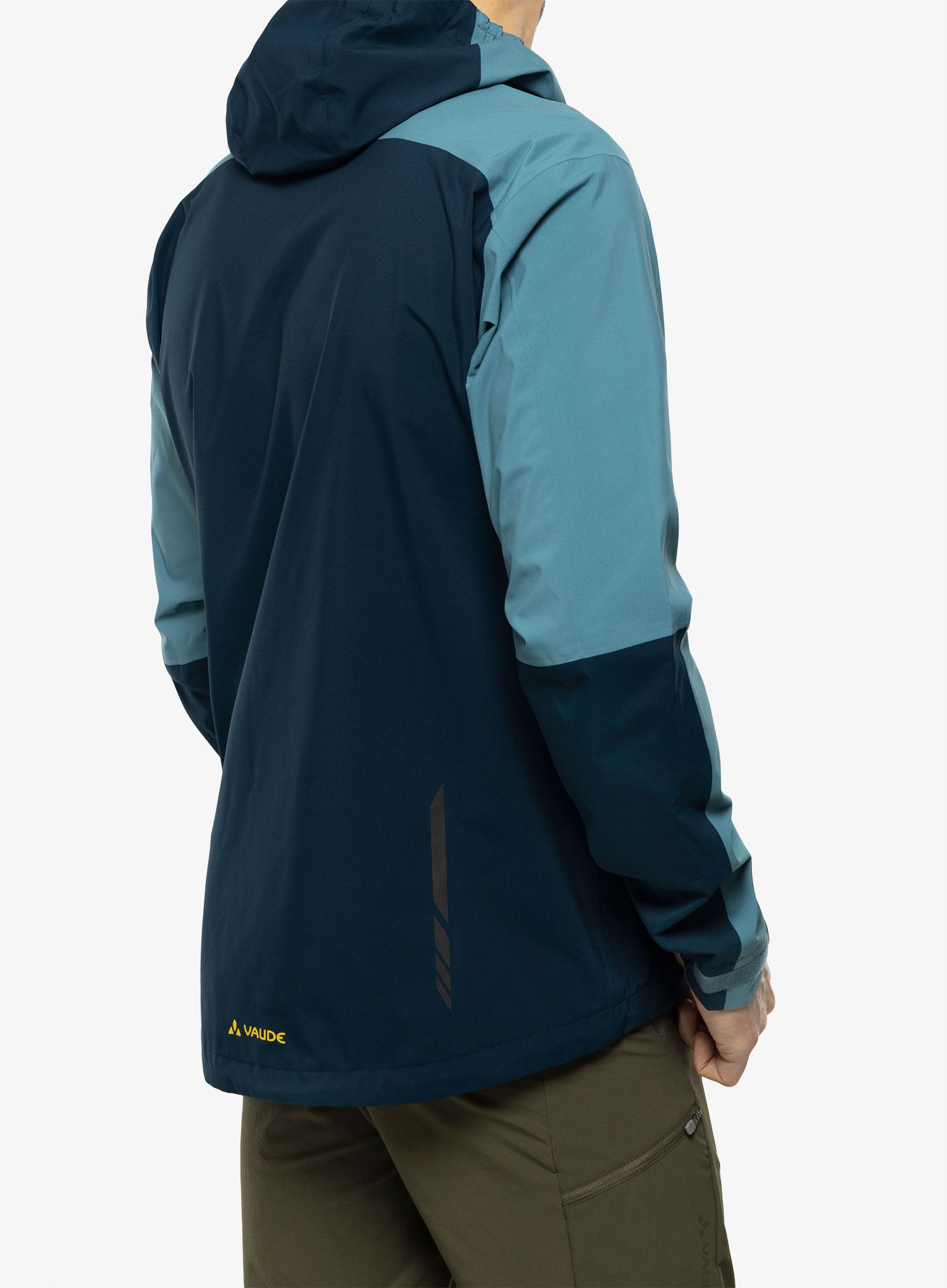 Nepremočljiva jakna Vaude Moab Rain Jacket - dark sea uni