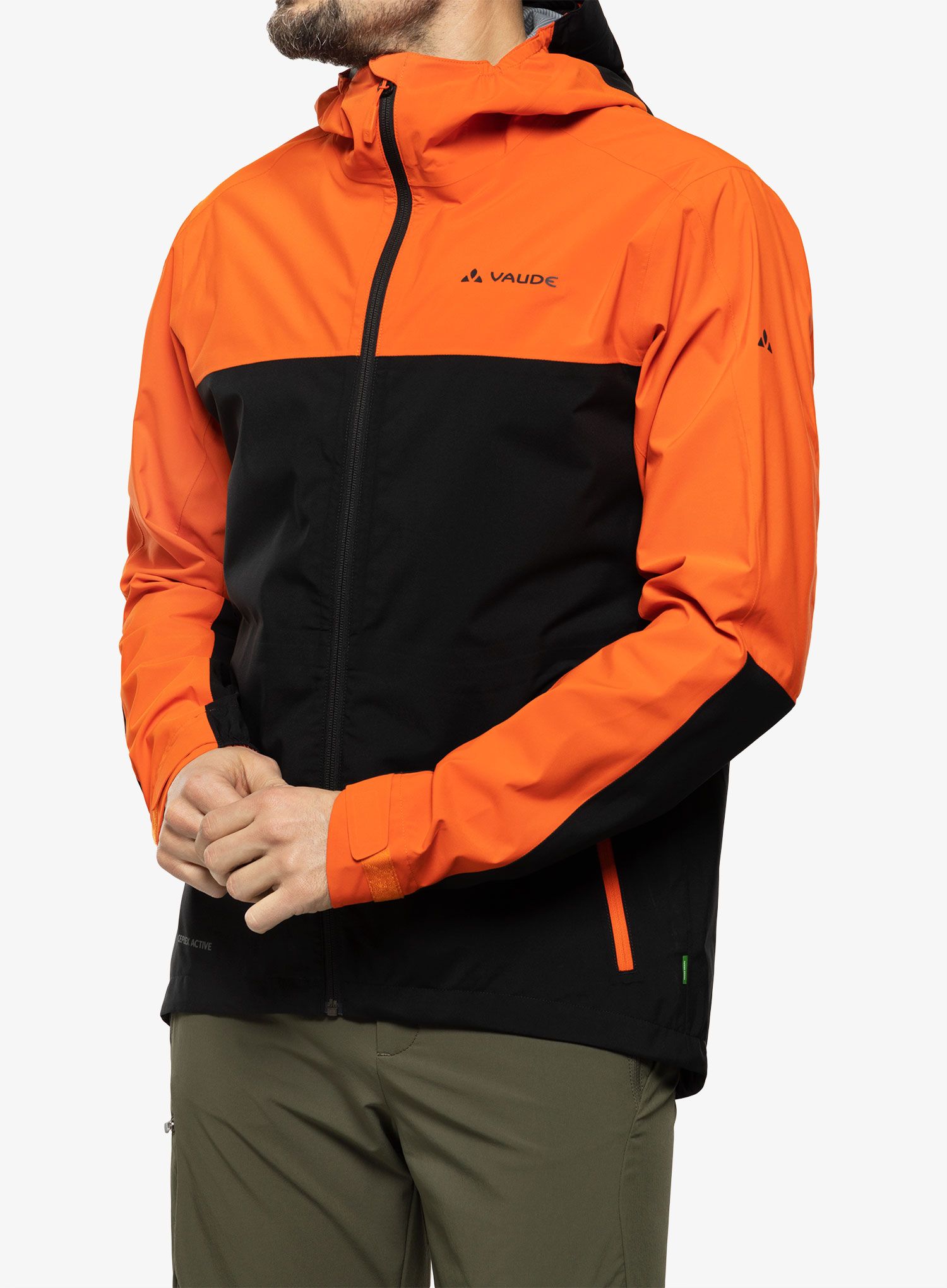 Nepremočljiva jakna Vaude Moab Rain Jacket - glowing red