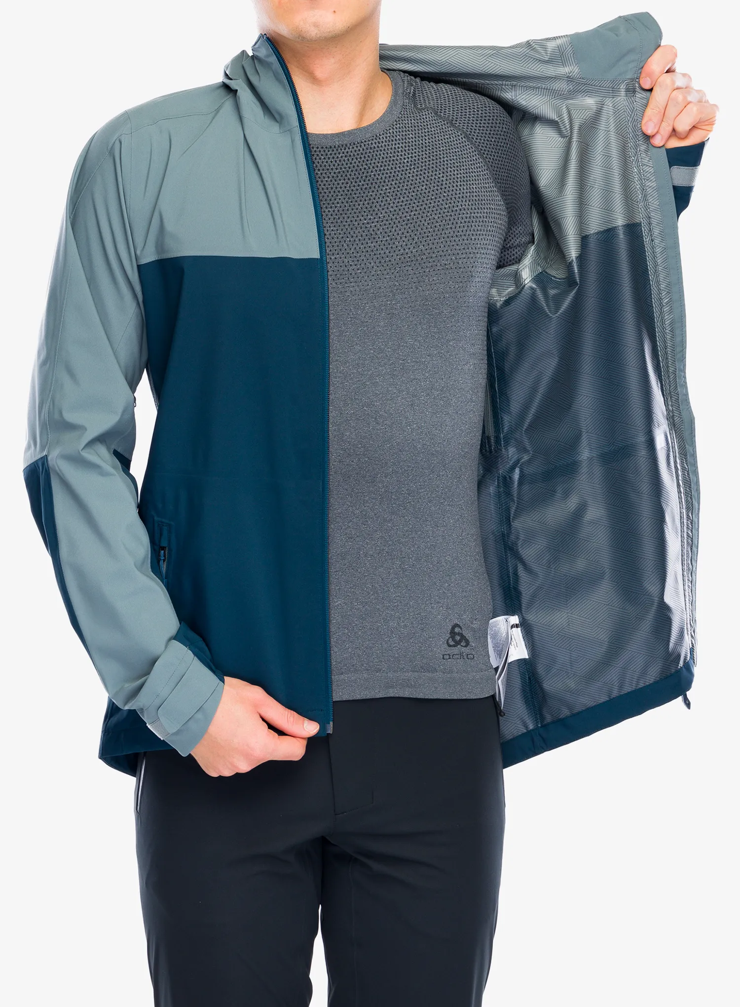 Nepremočljiva jakna Vaude Moab Rain Jacket - heron