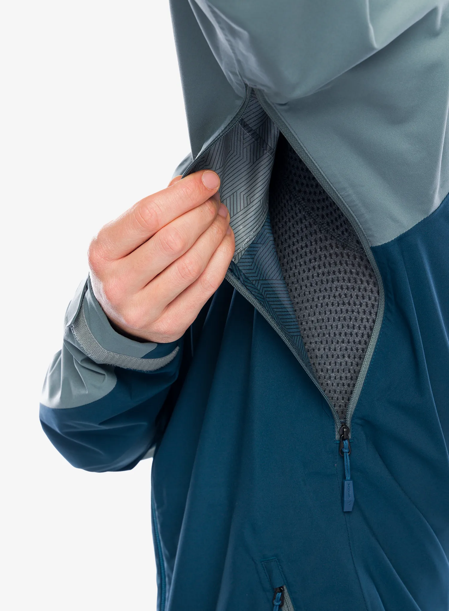 Nepremočljiva jakna Vaude Moab Rain Jacket - heron