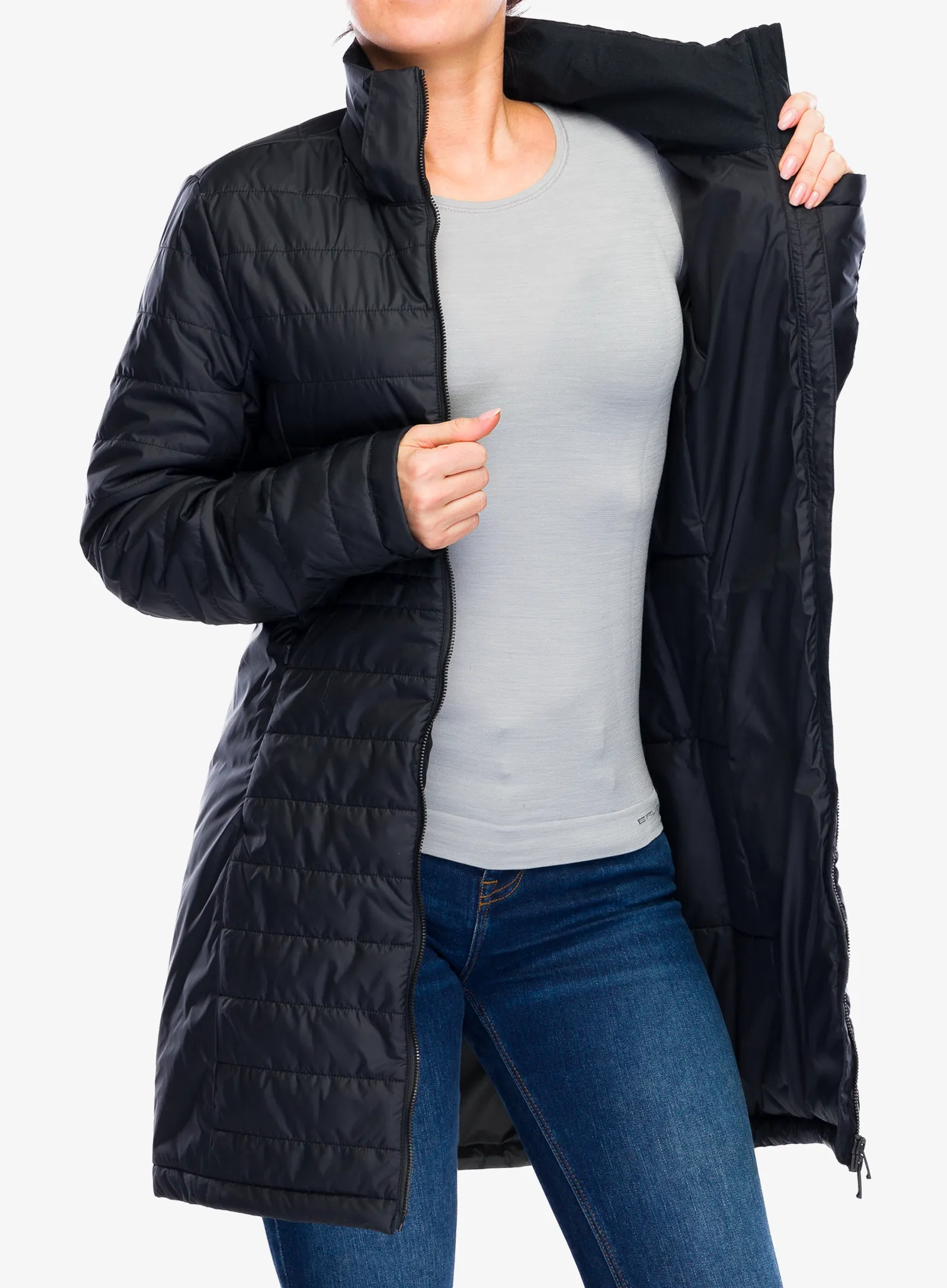 Puhast plašč Vaude Moena Insulation Parka - black
