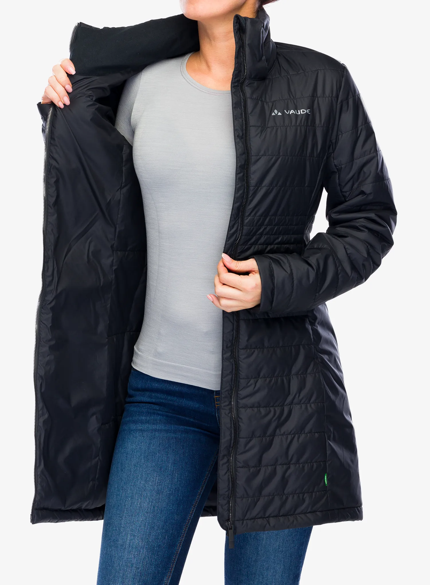 Puhast plašč Vaude Moena Insulation Parka - black