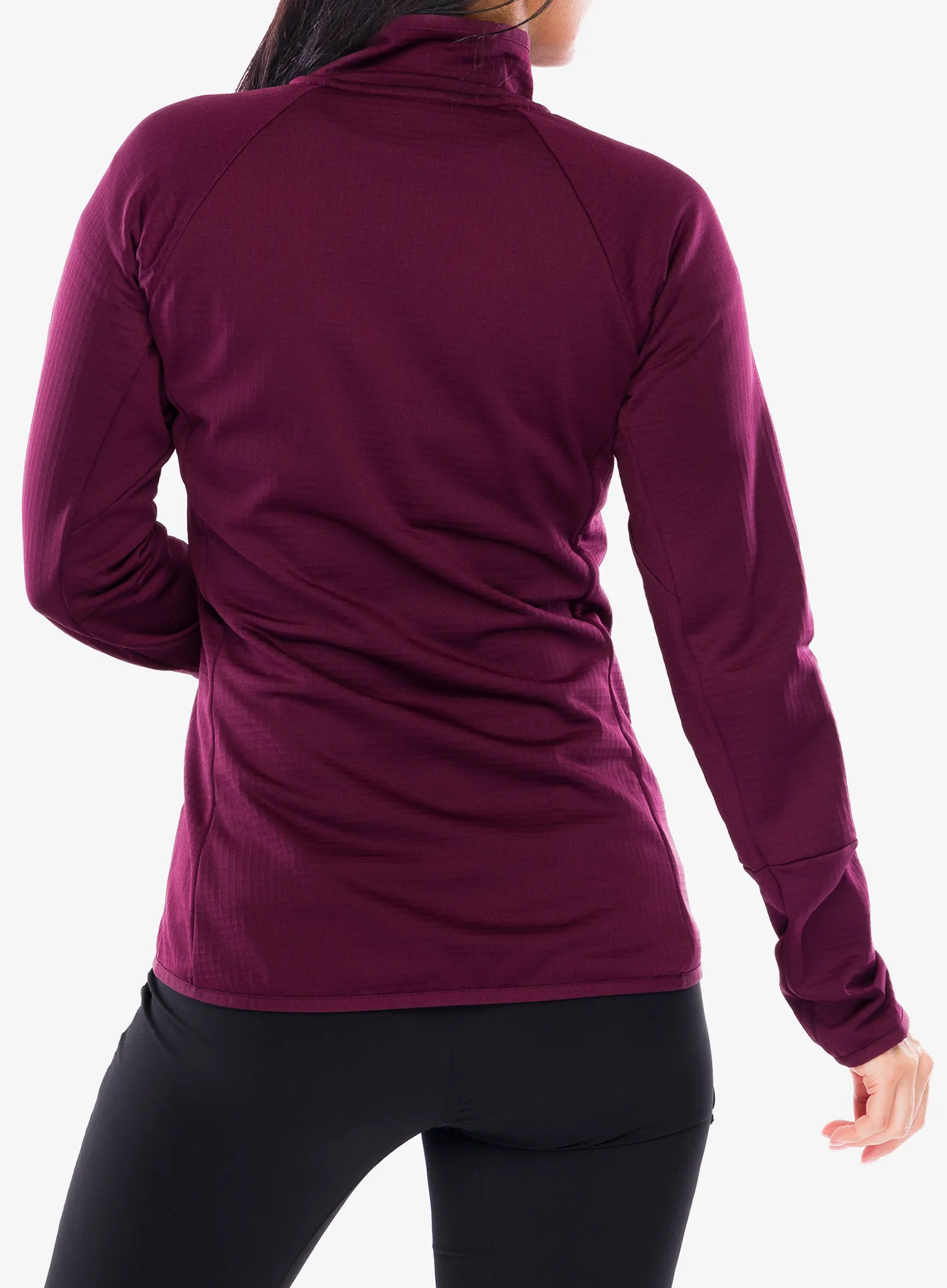 Ženski flis Vaude Monviso Fleece FZ Jacket II - cassis