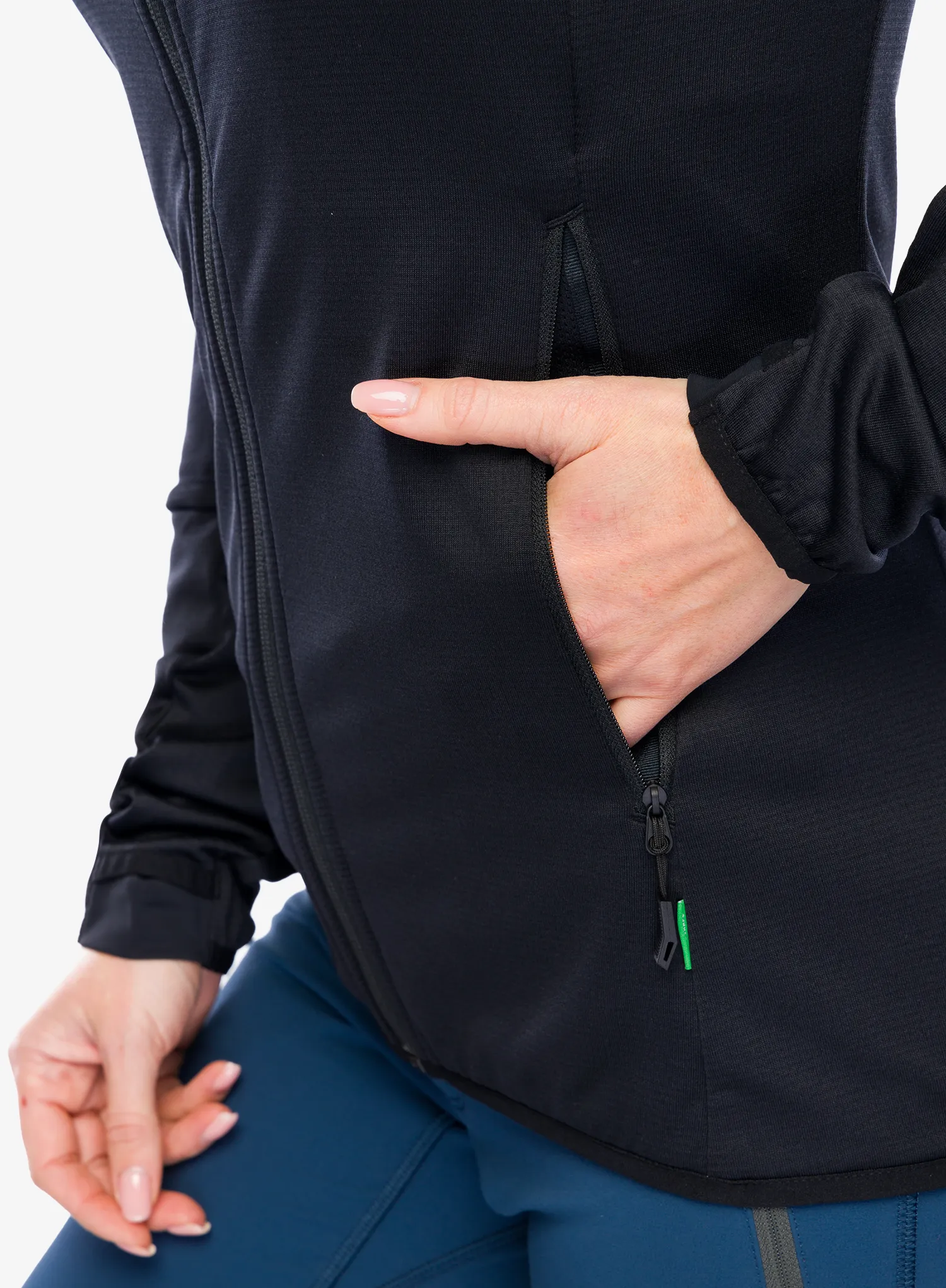 Ženski flis Vaude Monviso Fleece Jacket II - black