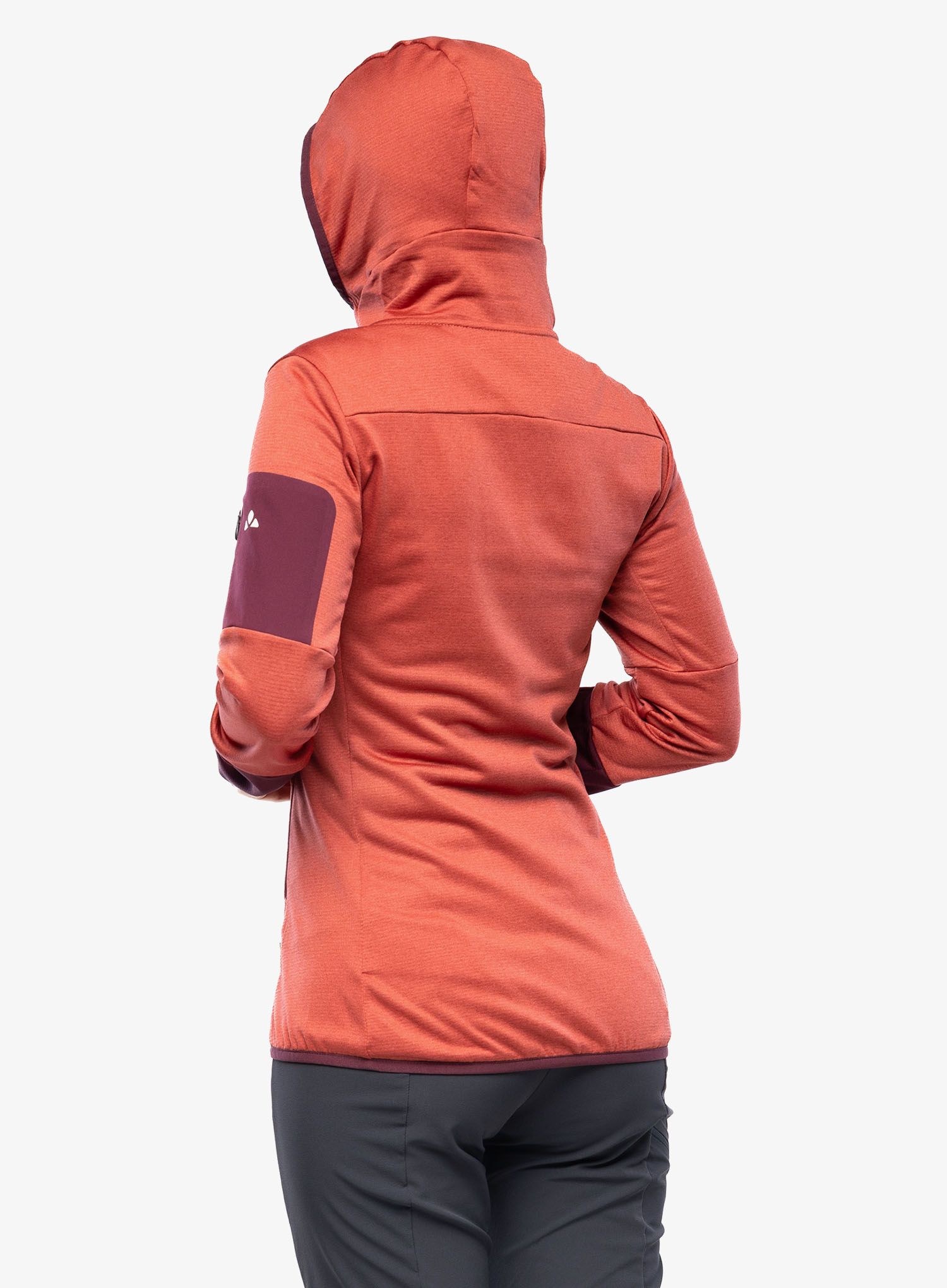 Ženski flis Vaude Monviso Fleece Jacket II - brick