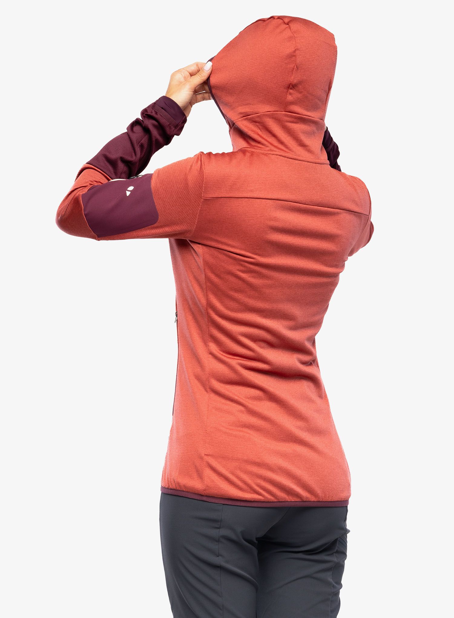 Ženski flis Vaude Monviso Fleece Jacket II - brick