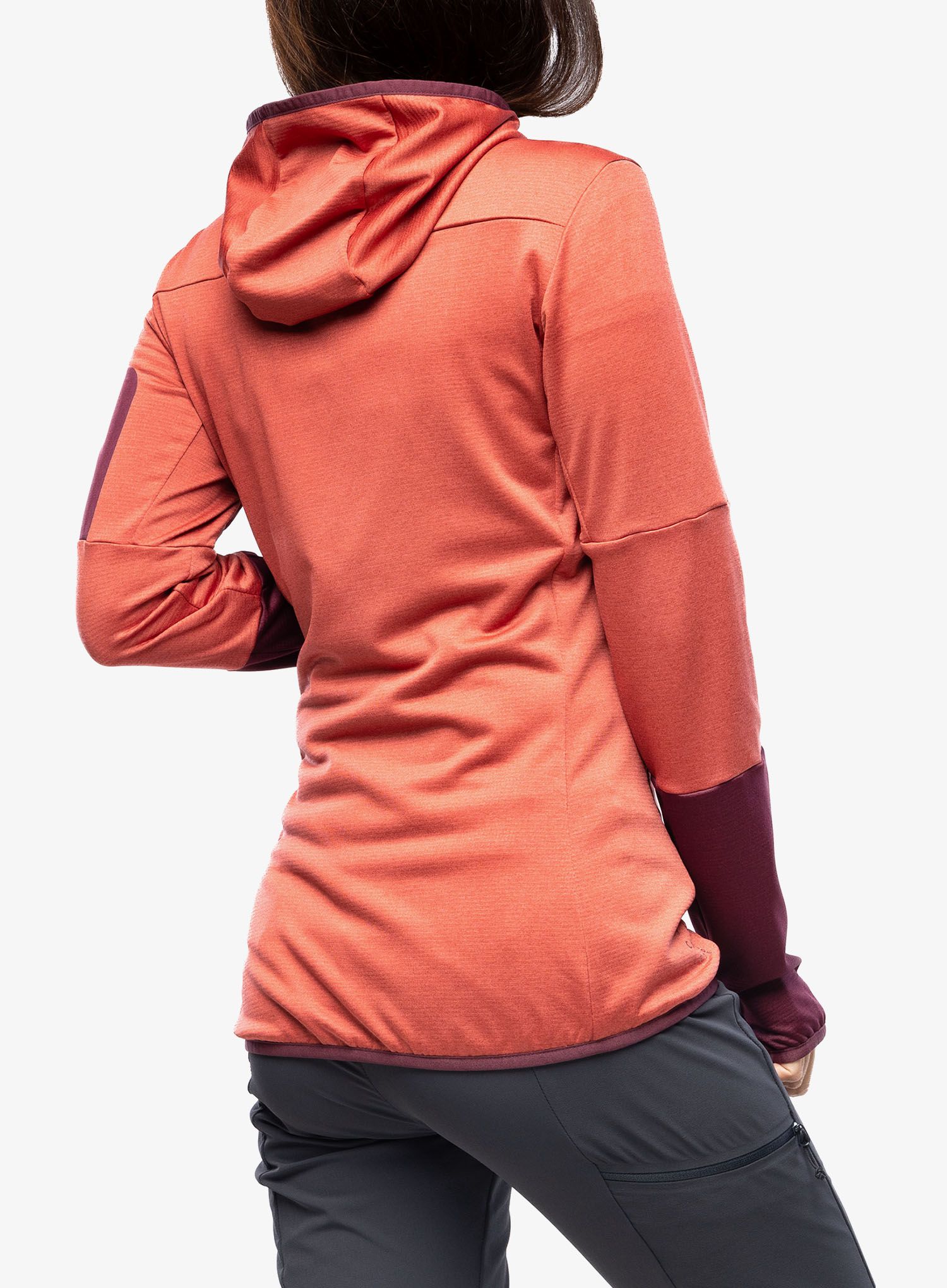 Ženski flis Vaude Monviso Fleece Jacket II - brick