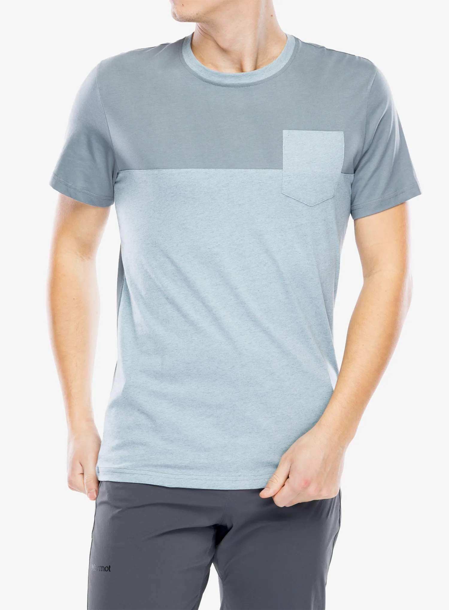 Bombažna majica Vaude Nevis Shirt III - nordic blue