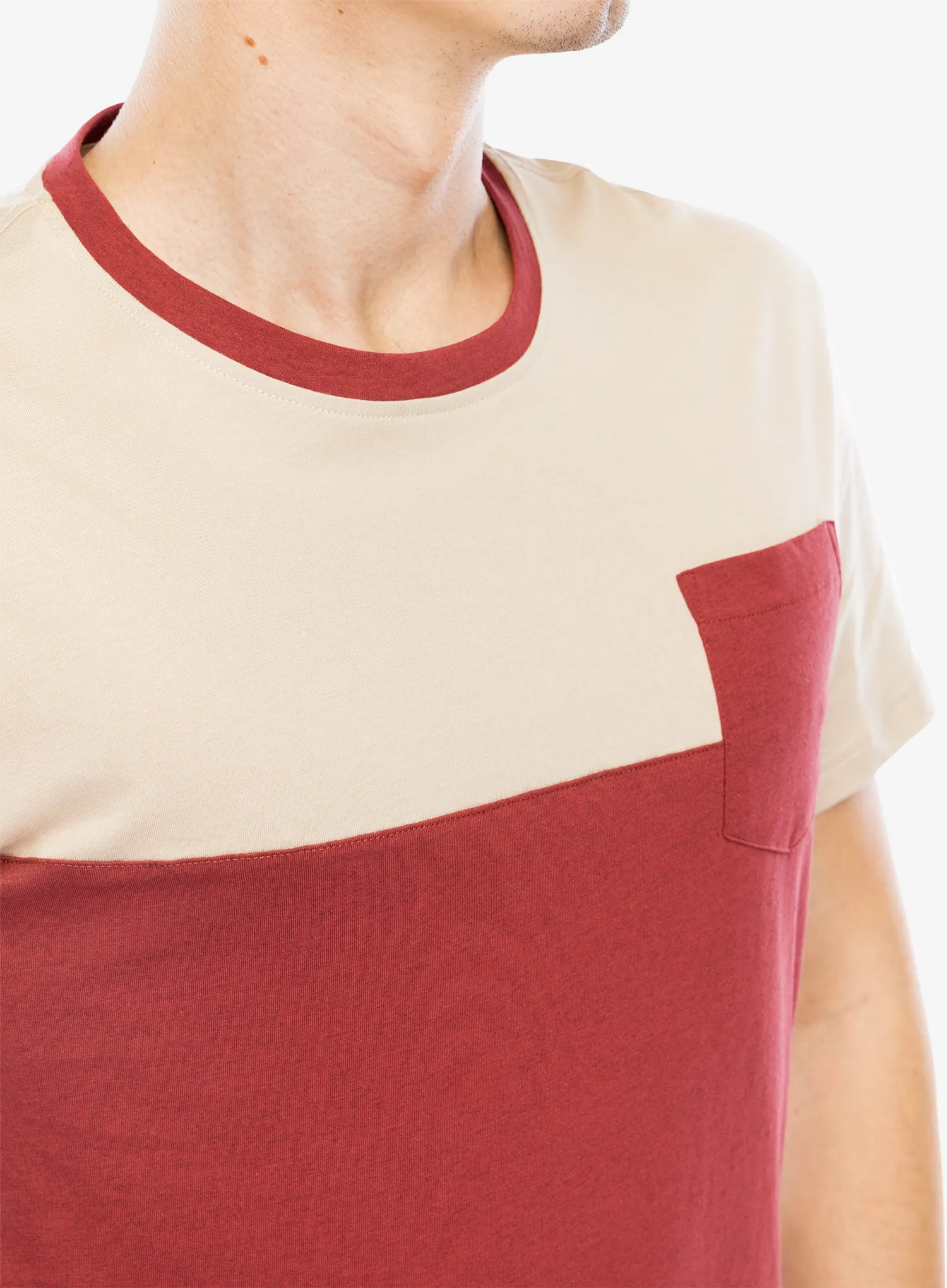 Bombažna majica Vaude Nevis Shirt III - redeva