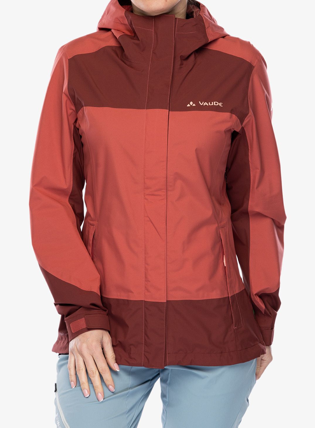 Ženska nepremočljiva jakna Vaude Neyland 2.5L Jacket - brick