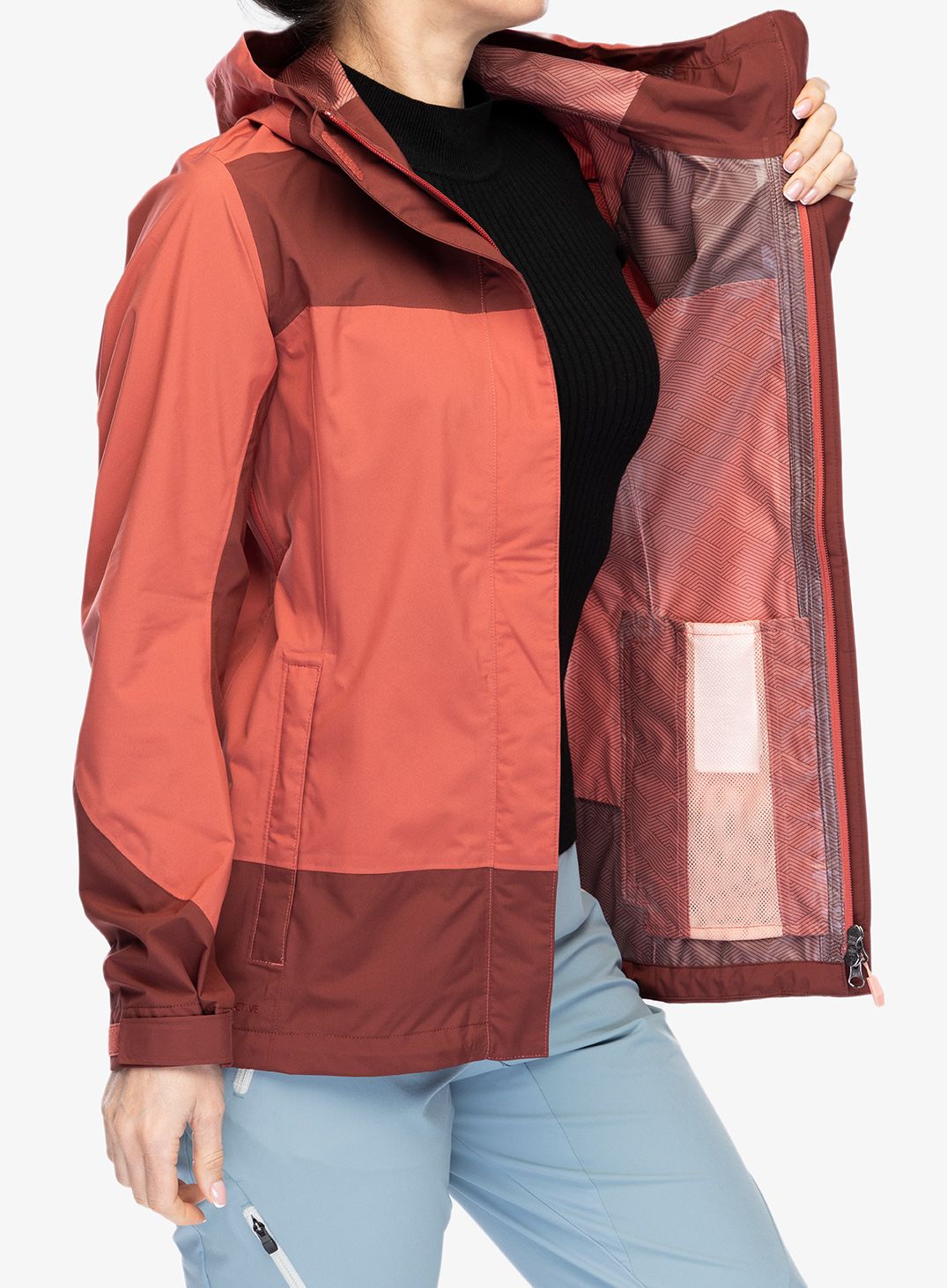 Ženska nepremočljiva jakna Vaude Neyland 2.5L Jacket - brick