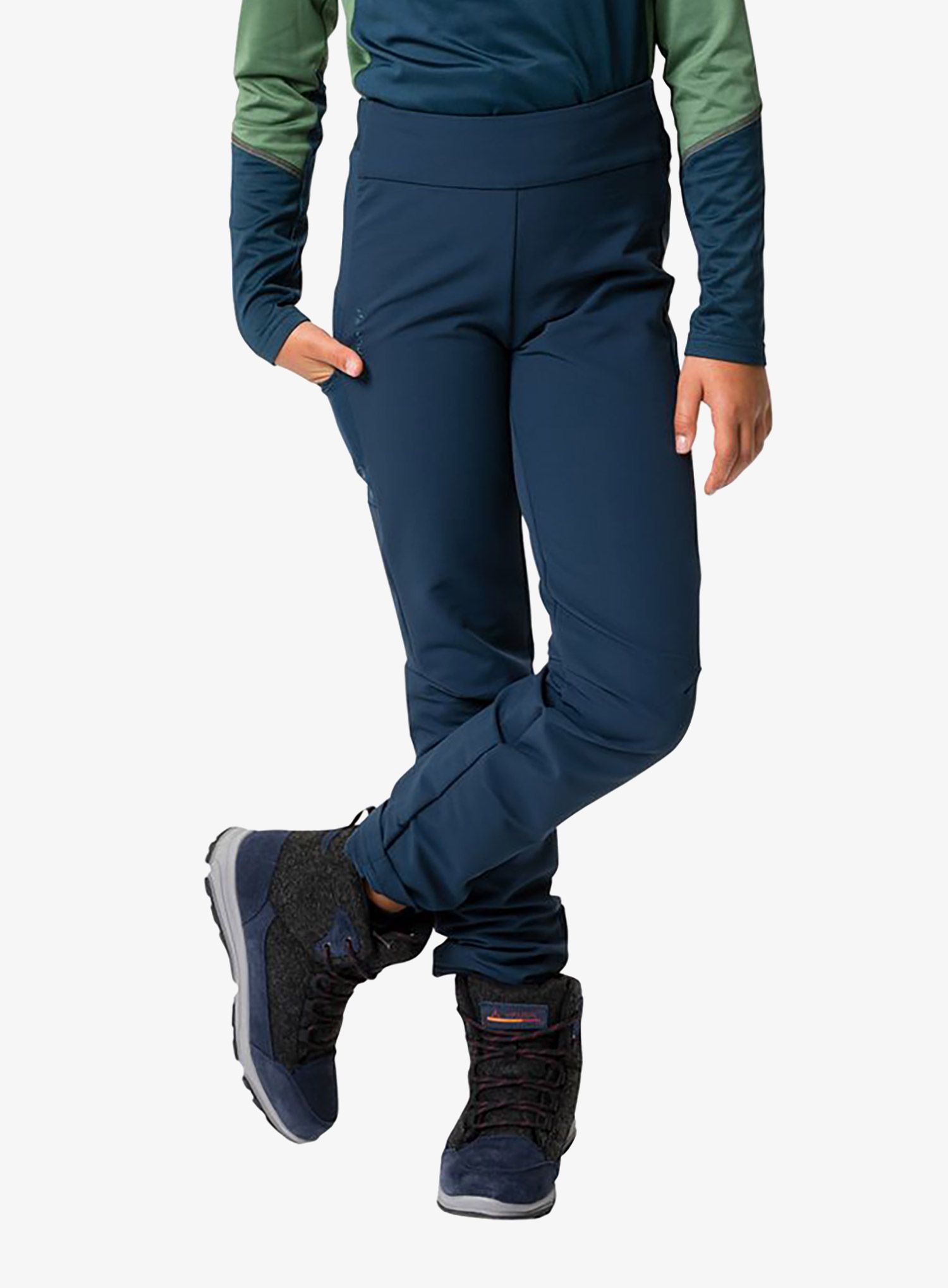 Detské hlače Vaude Patiki Slim Fit Pants - dark sea