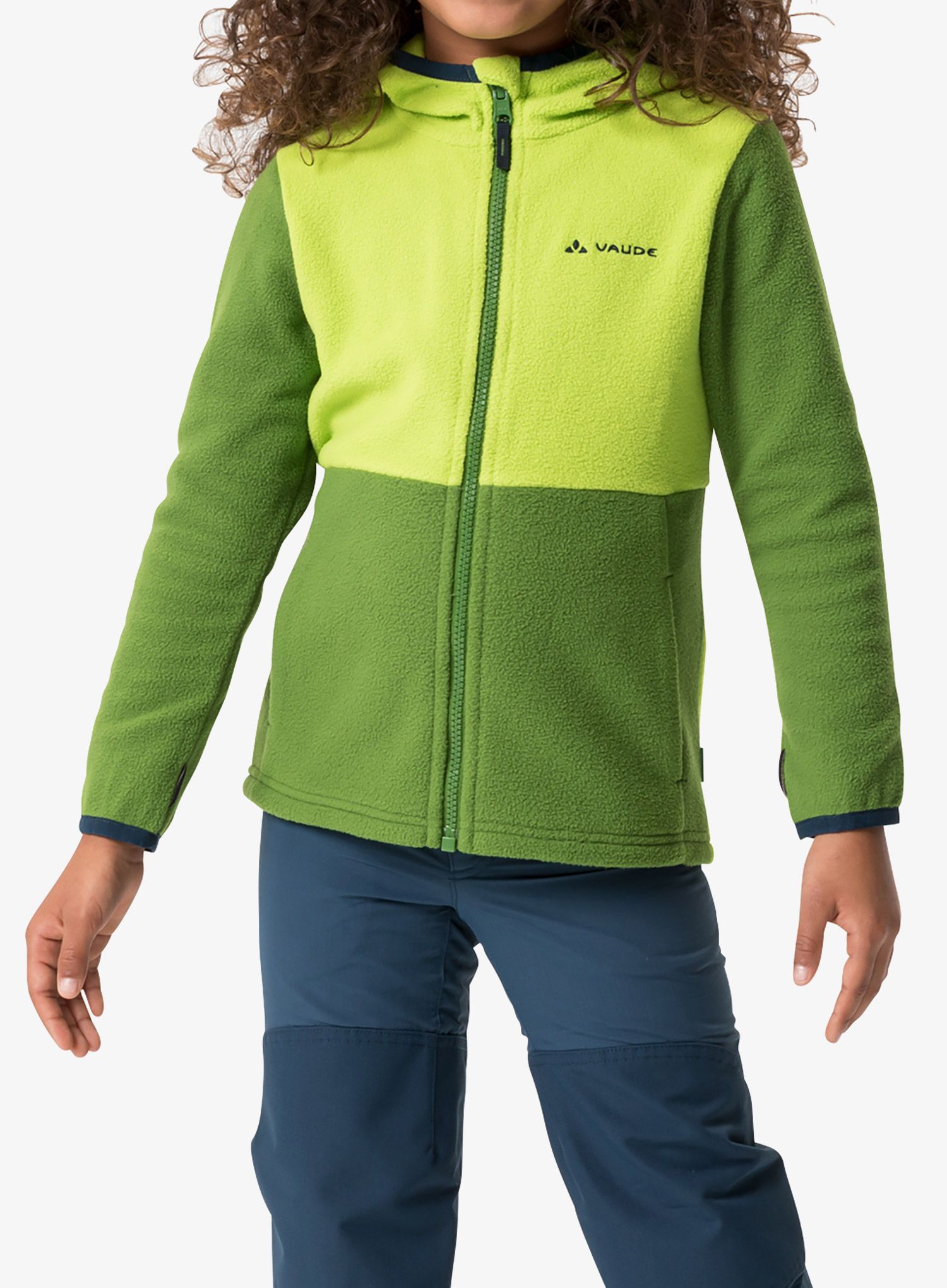 Otroška jopica Vaude Pulex Hooded Jacket II - cactus