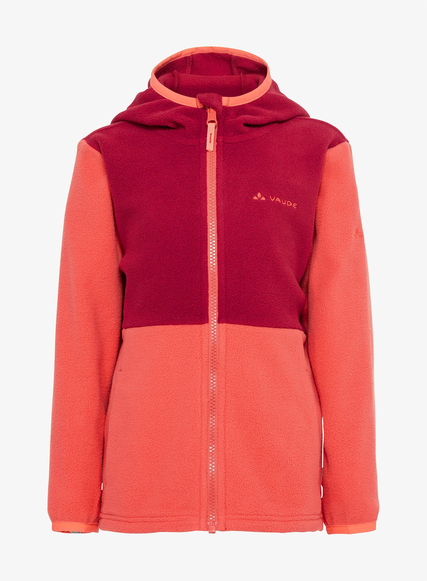 Otroška jopica Vaude Pulex Hooded Jacket II - hot chili