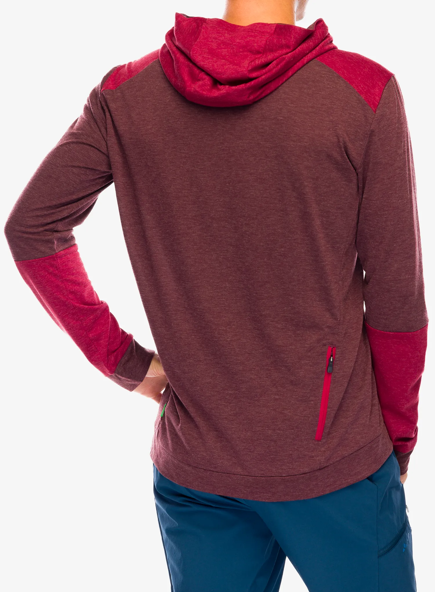 Jopica s kapuco Vaude Qimsa Hoody - dark oak