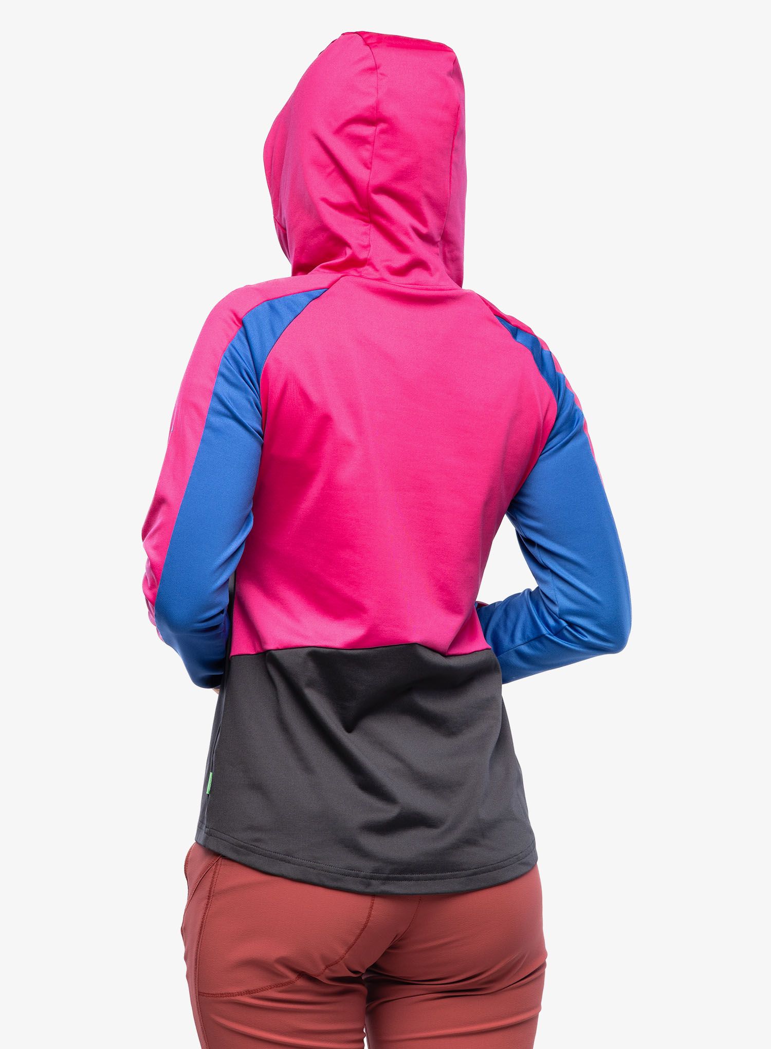 Ženska kolesarska jopa Vaude Qimsa LS Shirt II - rich pink