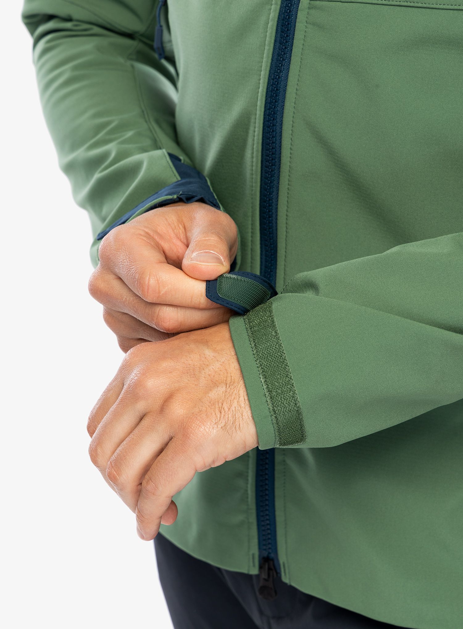Softshell jakna Vaude Roccia Softshell Jacket II - woodland/dark sea