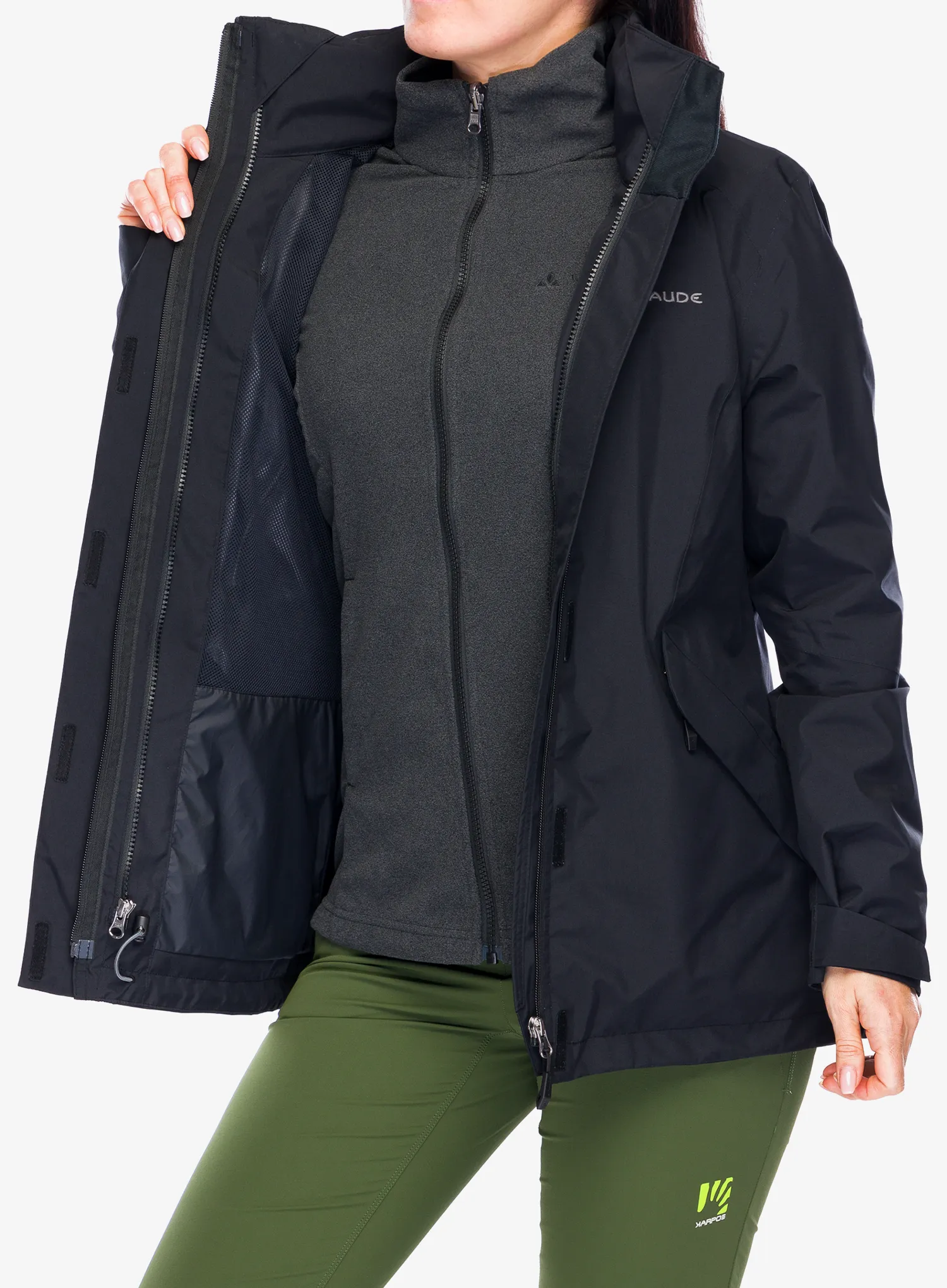 Ženska jakna Vaude Rosemoor 3in1 Jacket II - black
