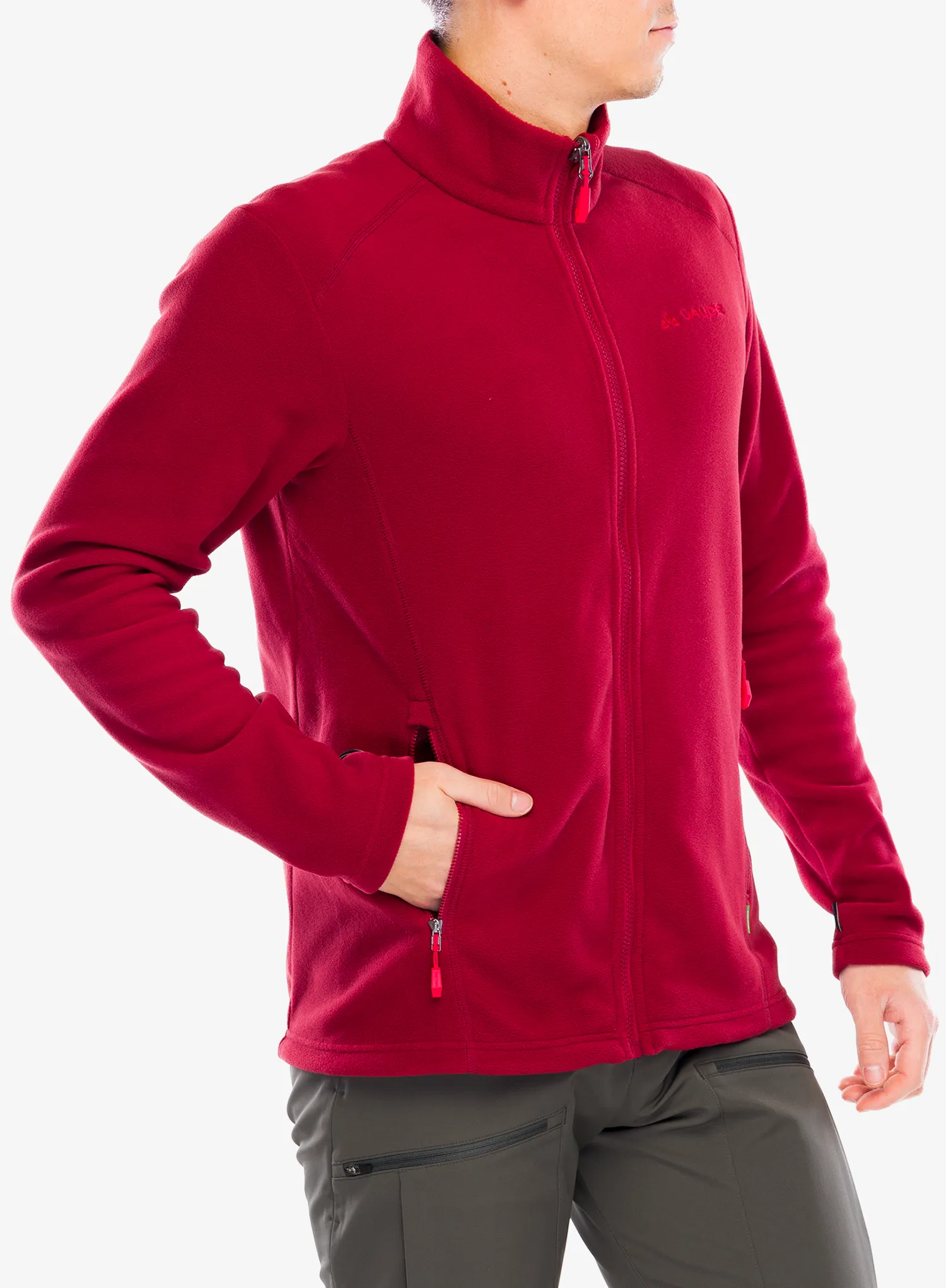 Flis Vaude Rosemoor Fleece Jacket II - carmine uni