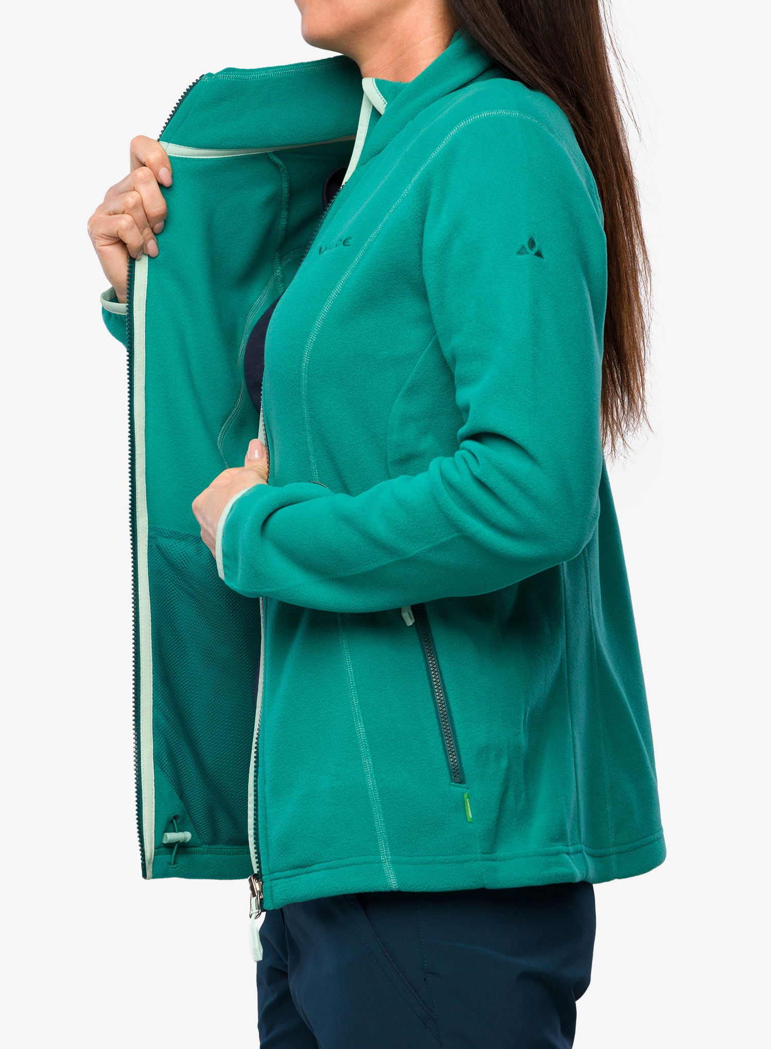 Ženski flis Vaude Rosemoor Fleece Jacket II - wave