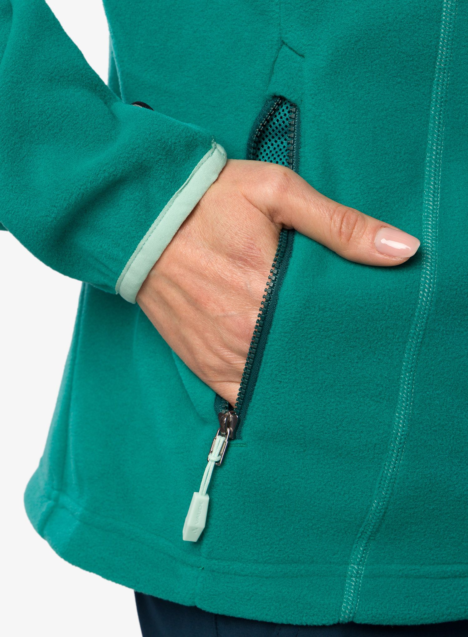 Ženski flis Vaude Rosemoor Fleece Jacket II - wave