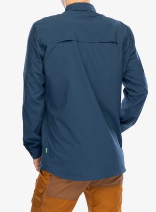 Pohodniška srajca Vaude Rosemoor LS Shirt II - dark sea uni