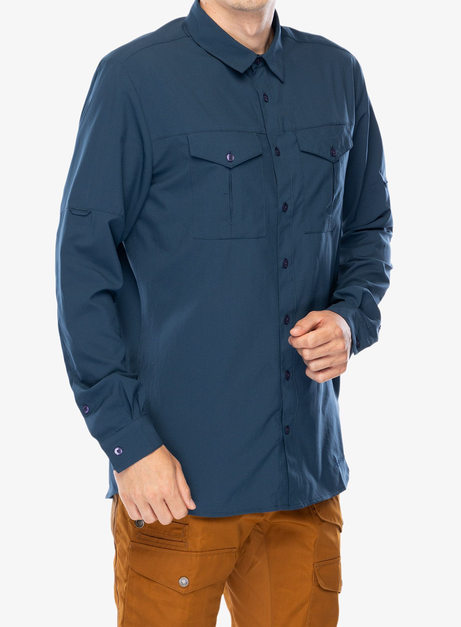 Pohodniška srajca Vaude Rosemoor LS Shirt II - dark sea uni