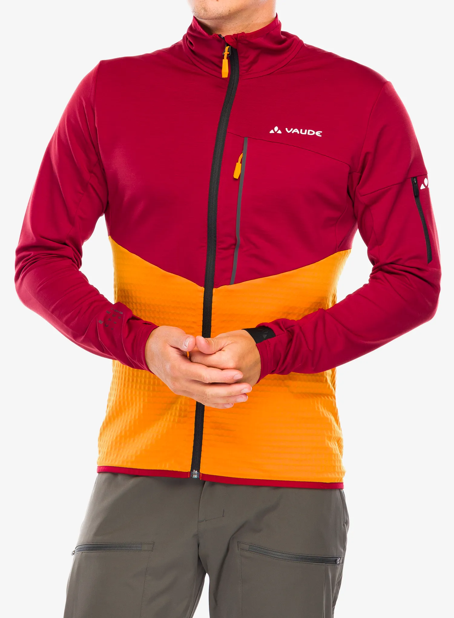 Flis Vaude Scopi Fleece Jacket - carmine