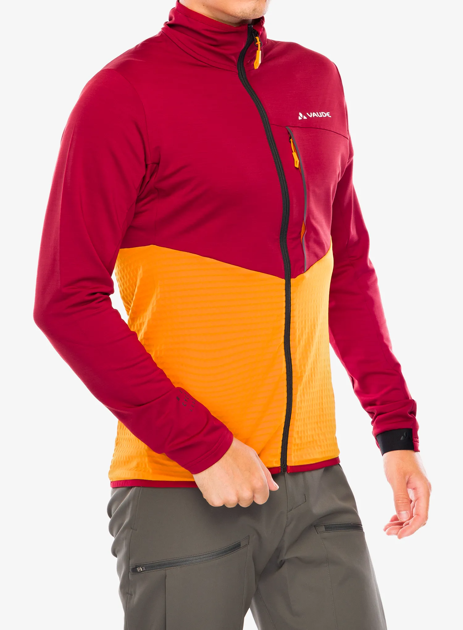 Flis Vaude Scopi Fleece Jacket - carmine
