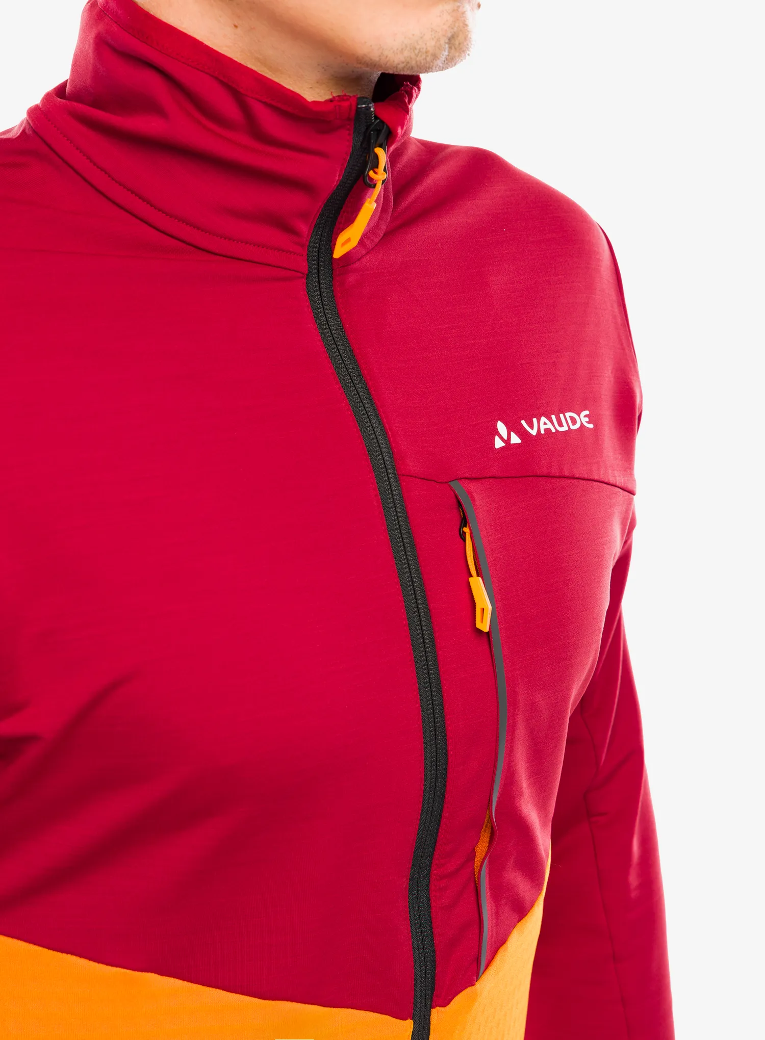 Flis Vaude Scopi Fleece Jacket - carmine