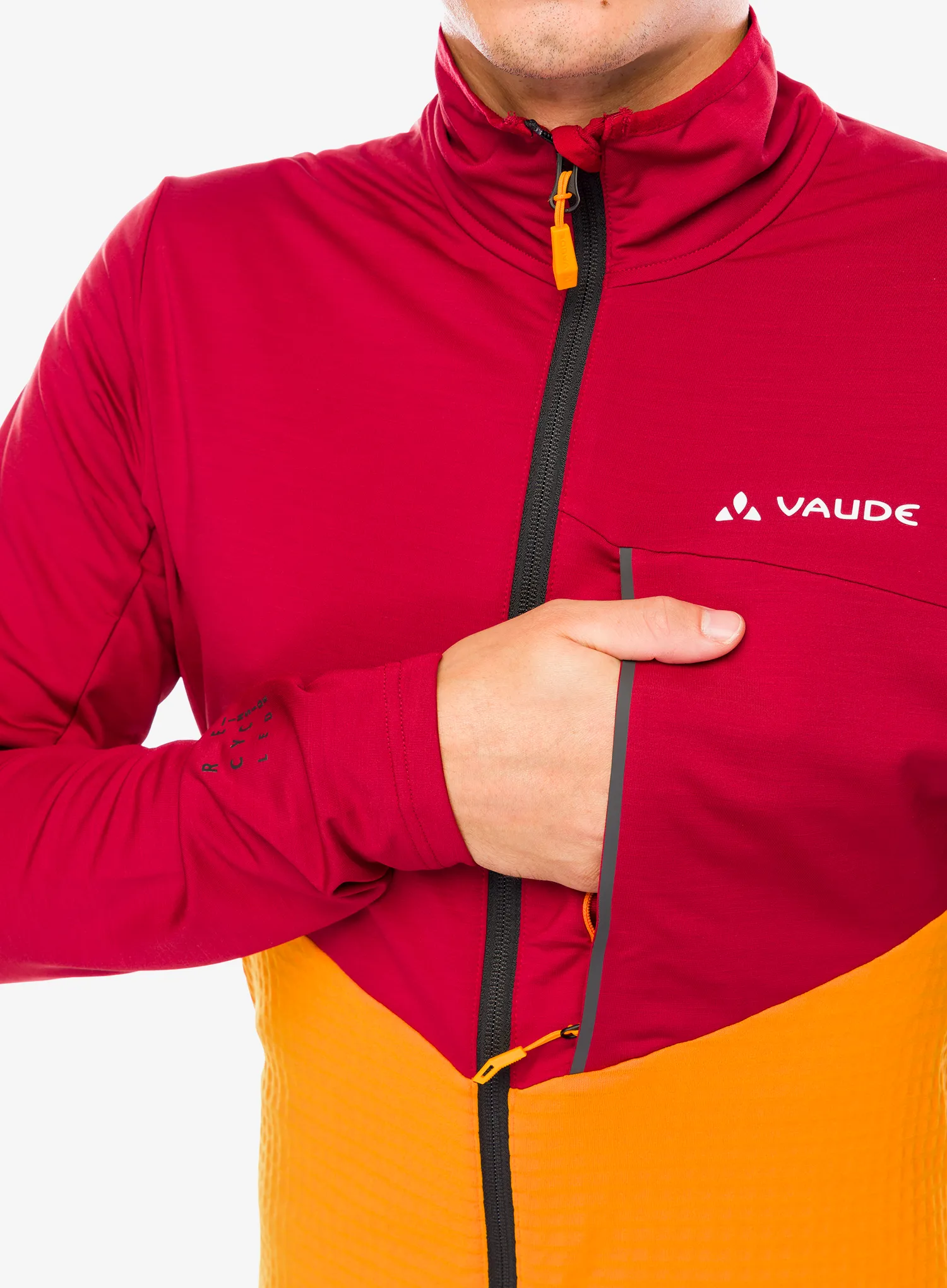 Flis Vaude Scopi Fleece Jacket - carmine