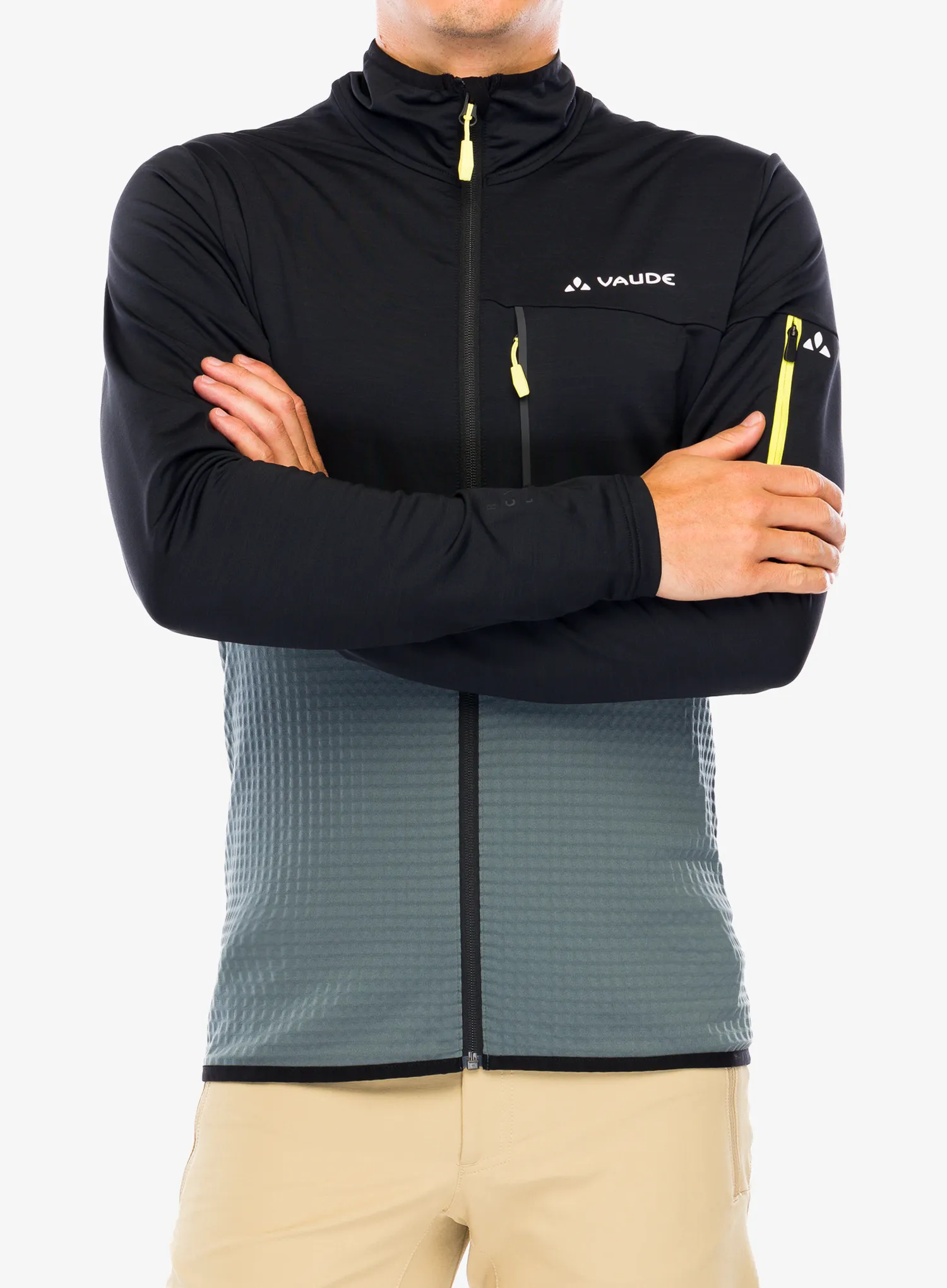 Flis Vaude Scopi Fleece Jacket - heron