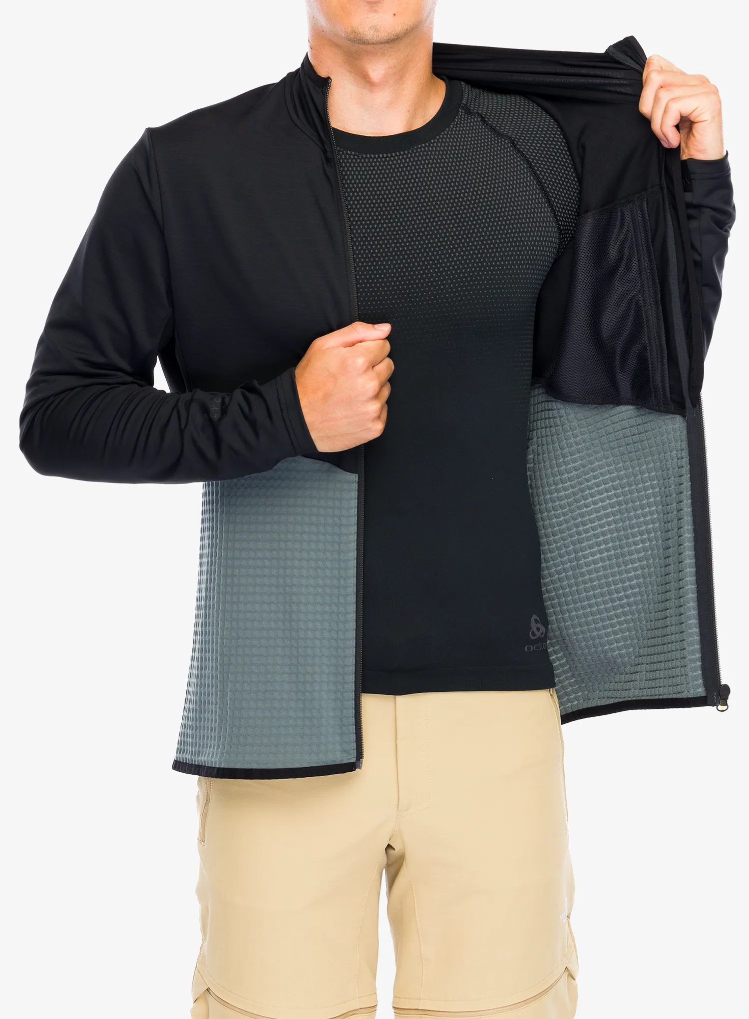 Flis Vaude Scopi Fleece Jacket - heron