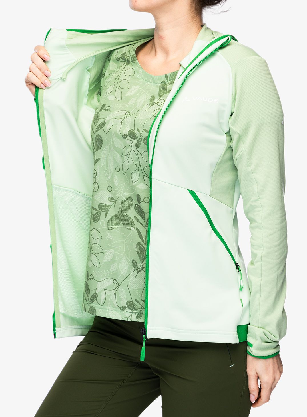 Ženski flis Vaude Scopi Fleece Jacket - jade