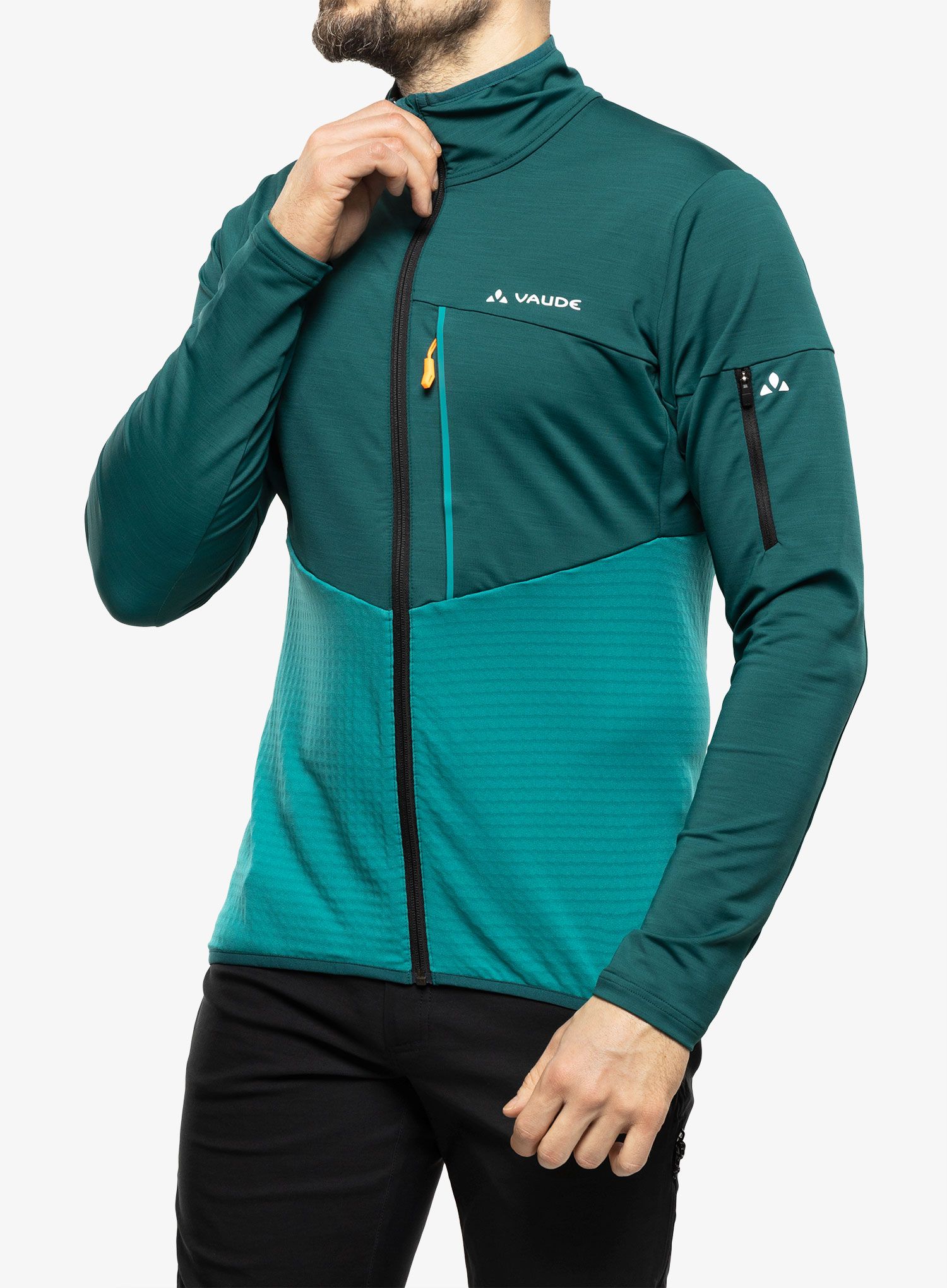 Flis Vaude Scopi Fleece Jacket - mallard green