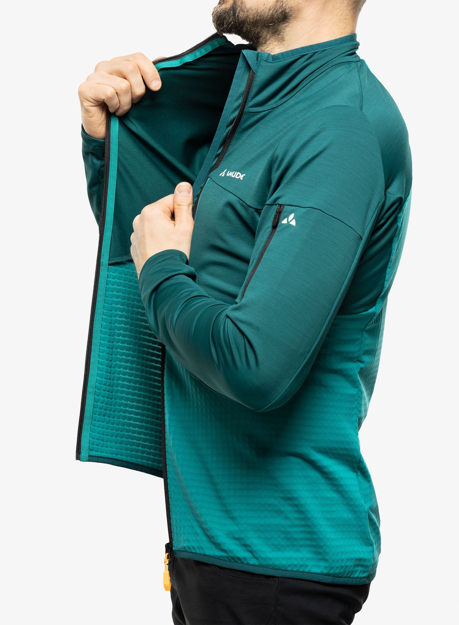 Flis Vaude Scopi Fleece Jacket - mallard green