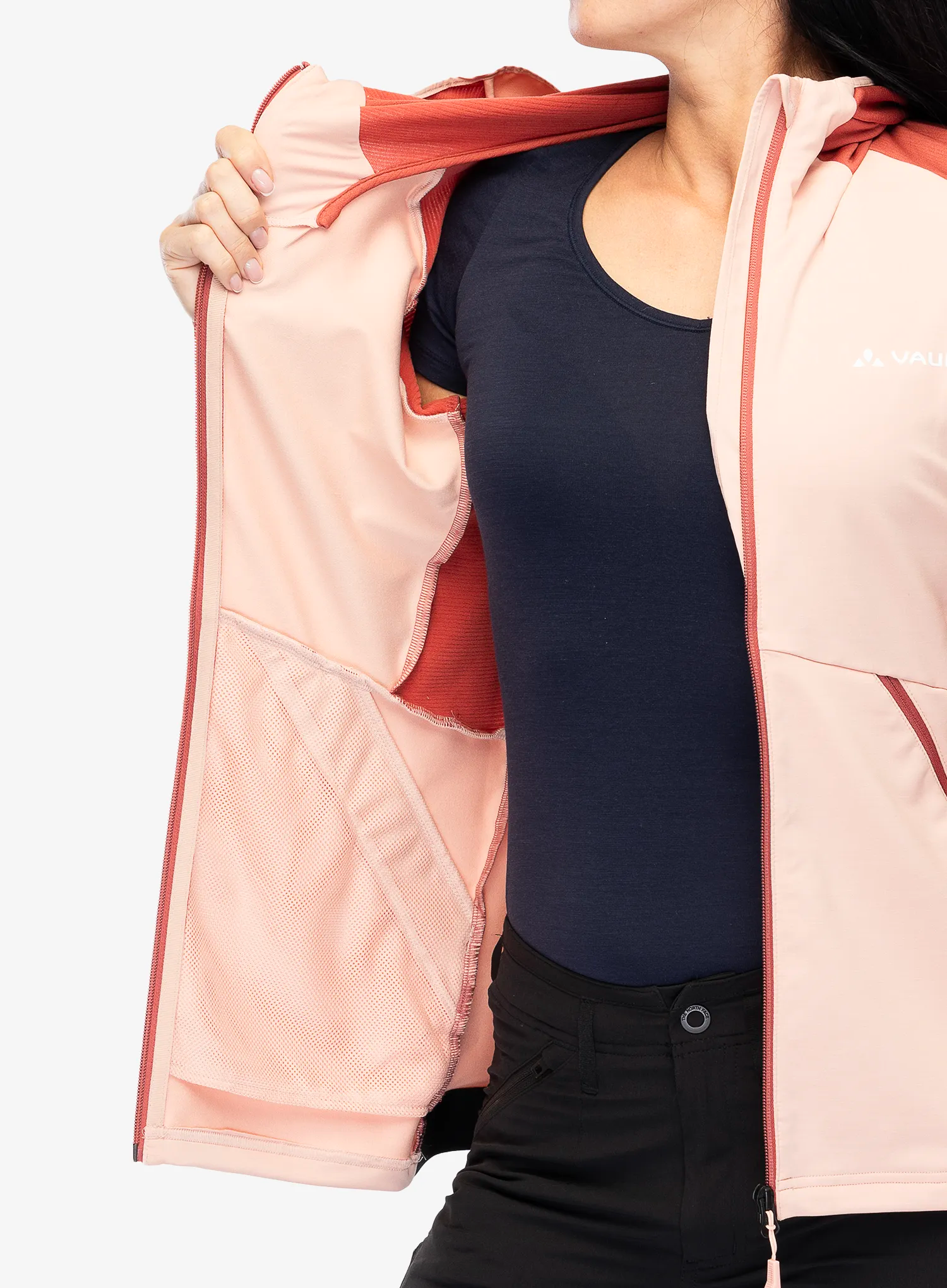 Ženski flis Vaude Scopi Fleece Jacket - soft rose
