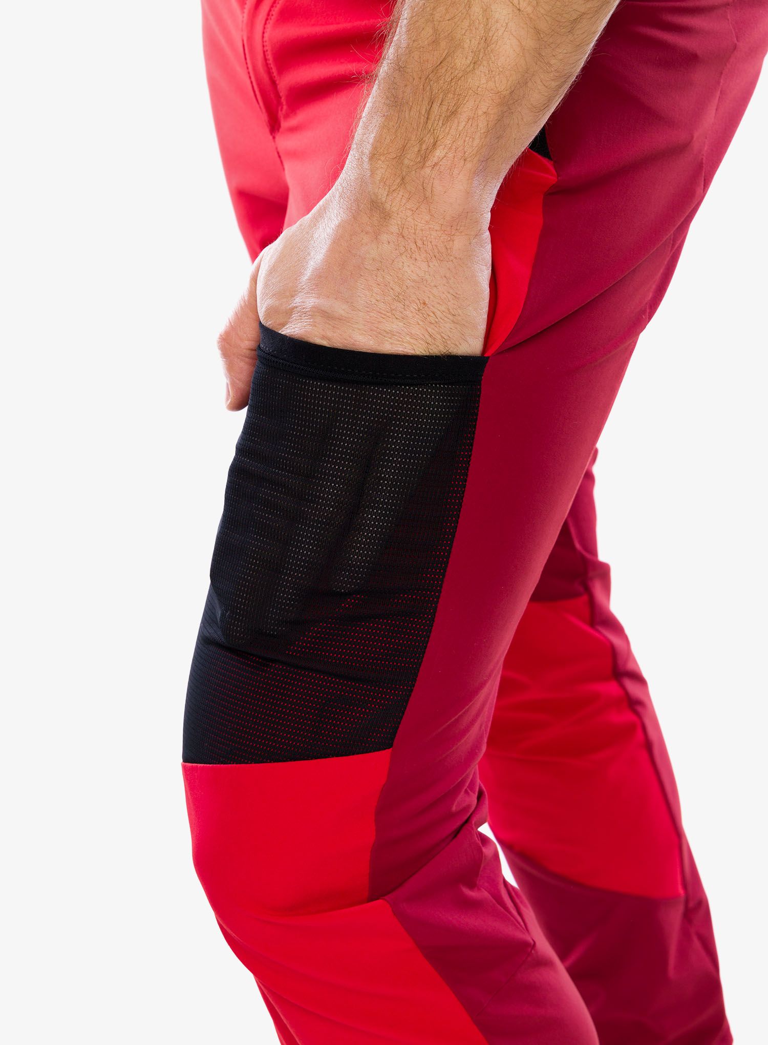 Softshell hlače Vaude Scopi Pants III - carmine