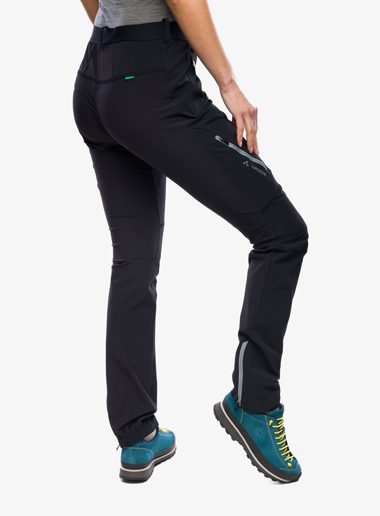 Ženske pohodniške hlače Vaude Scopi Pants II - black/black